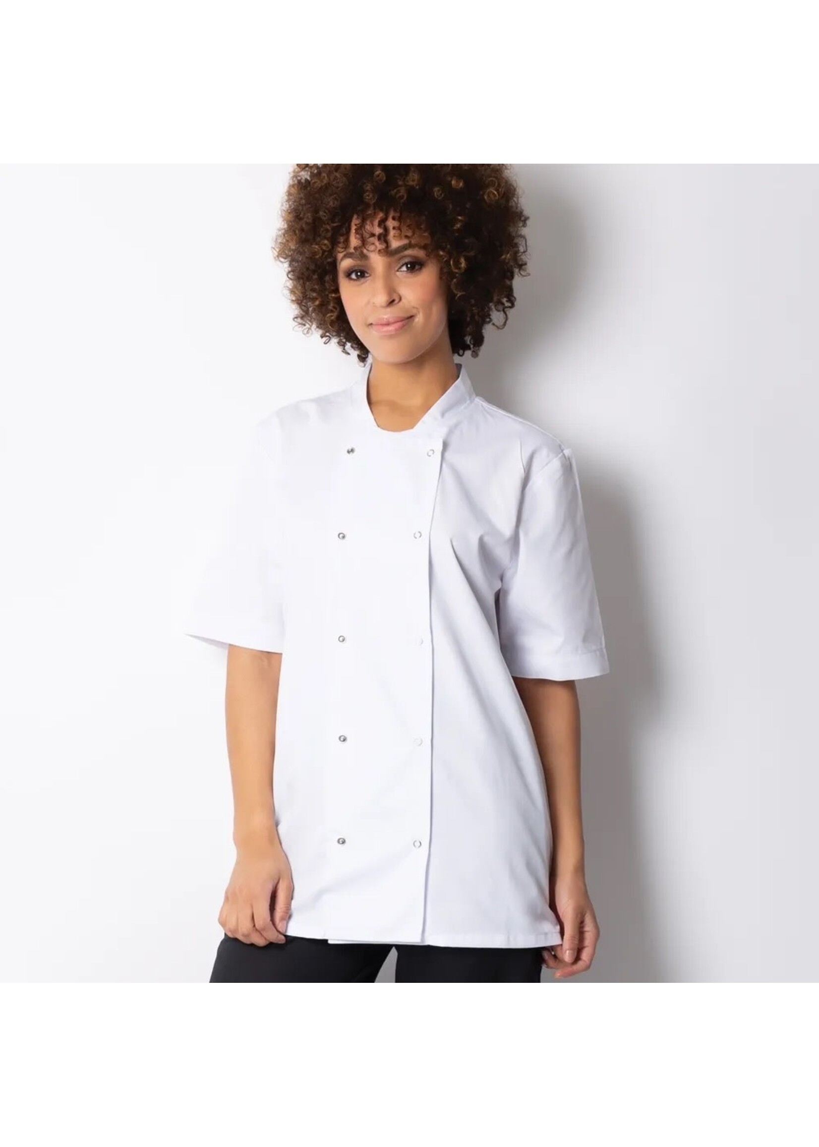 Short Sleeved buttoned Chefs Jacket HO10