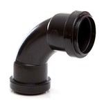 Polypipe Push Fit 91.25° Swept Bend 32mm Black