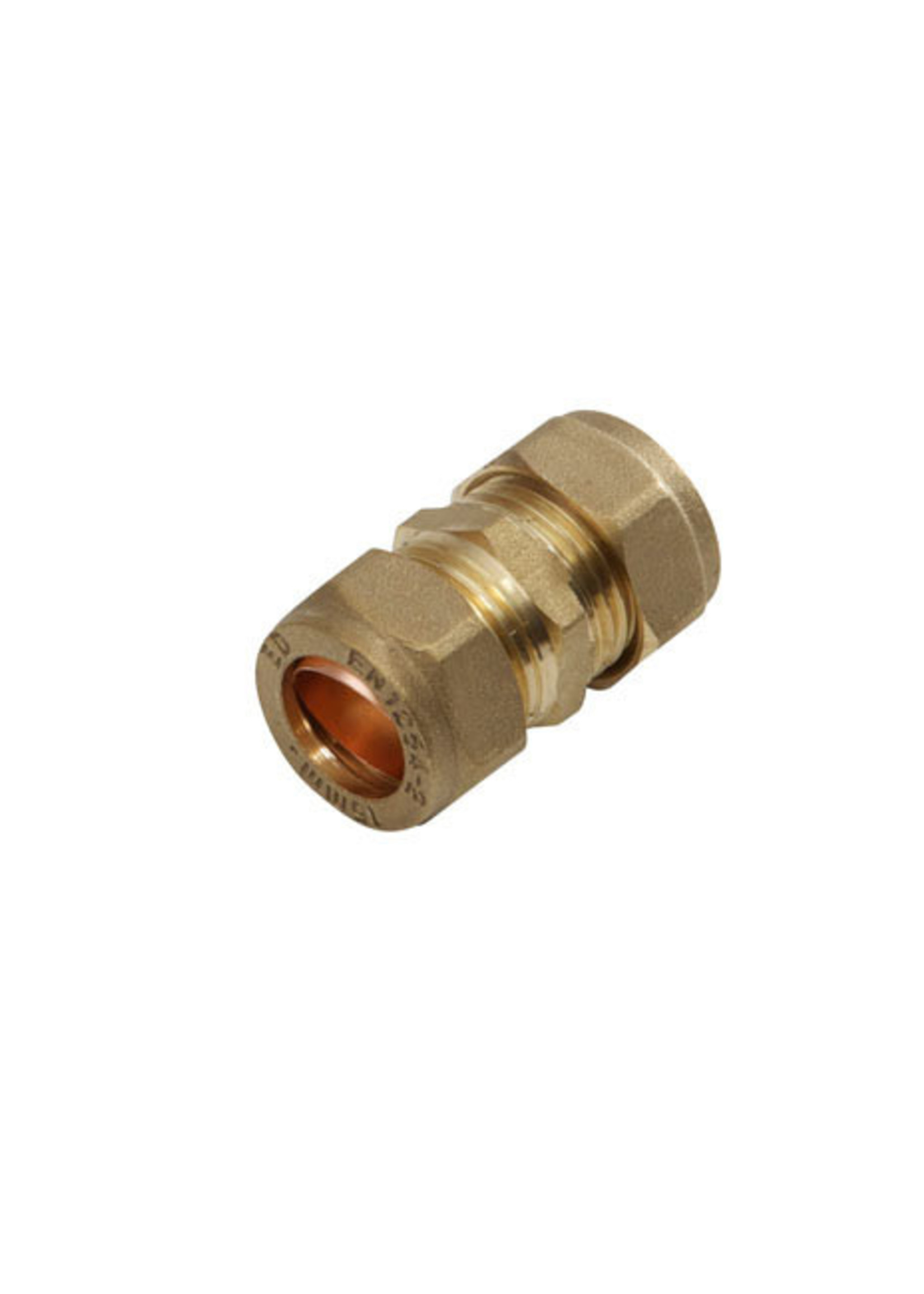 Securplumb WRAS Compression Coupling 22mm Brass