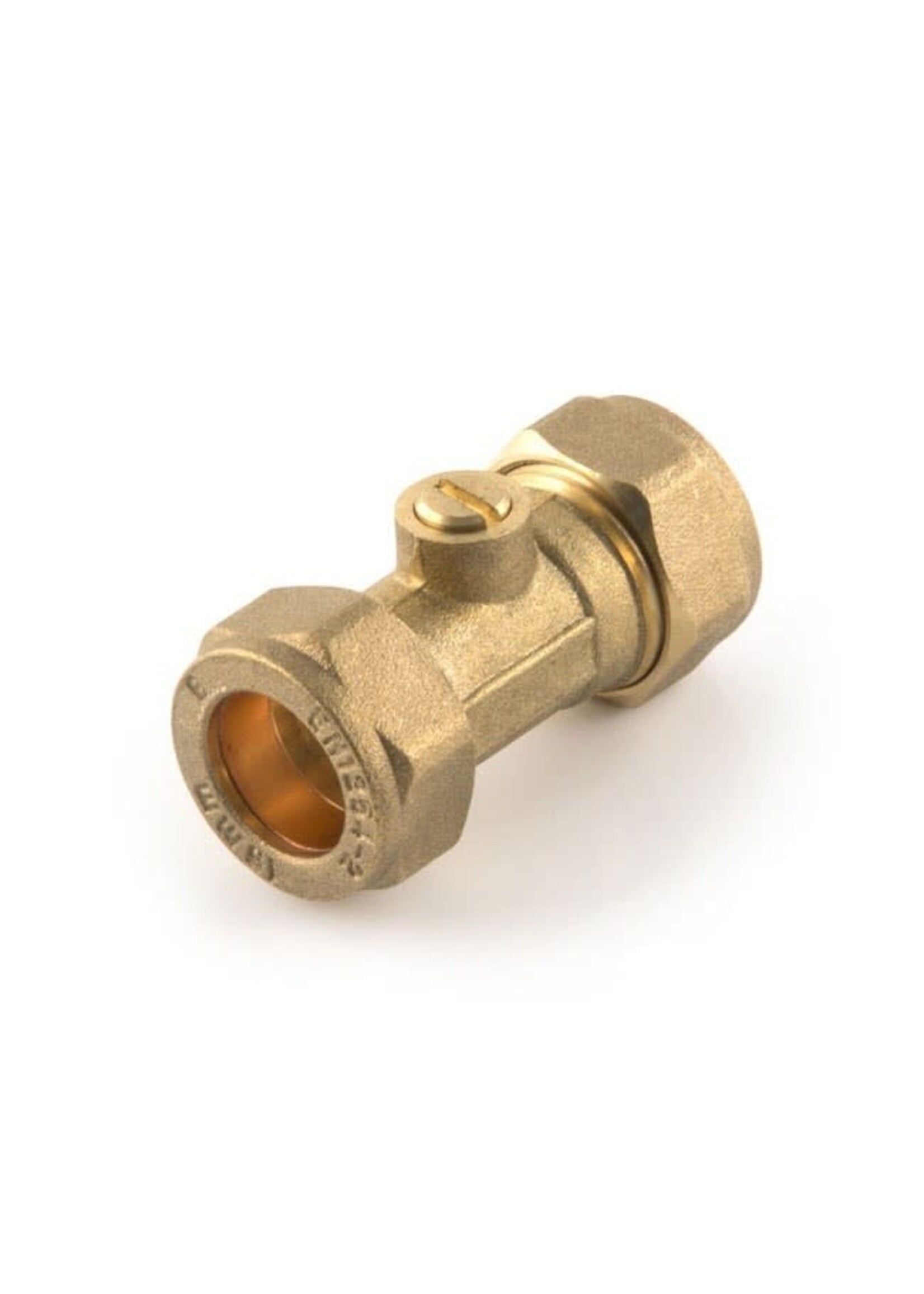 Securplumb Compression Isolating Valve 22mm Brass
