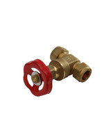 Securplumb Compression Gate Valve 22mm Brass