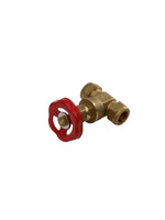 Securplumb Compression Gate Valve 22mm Brass