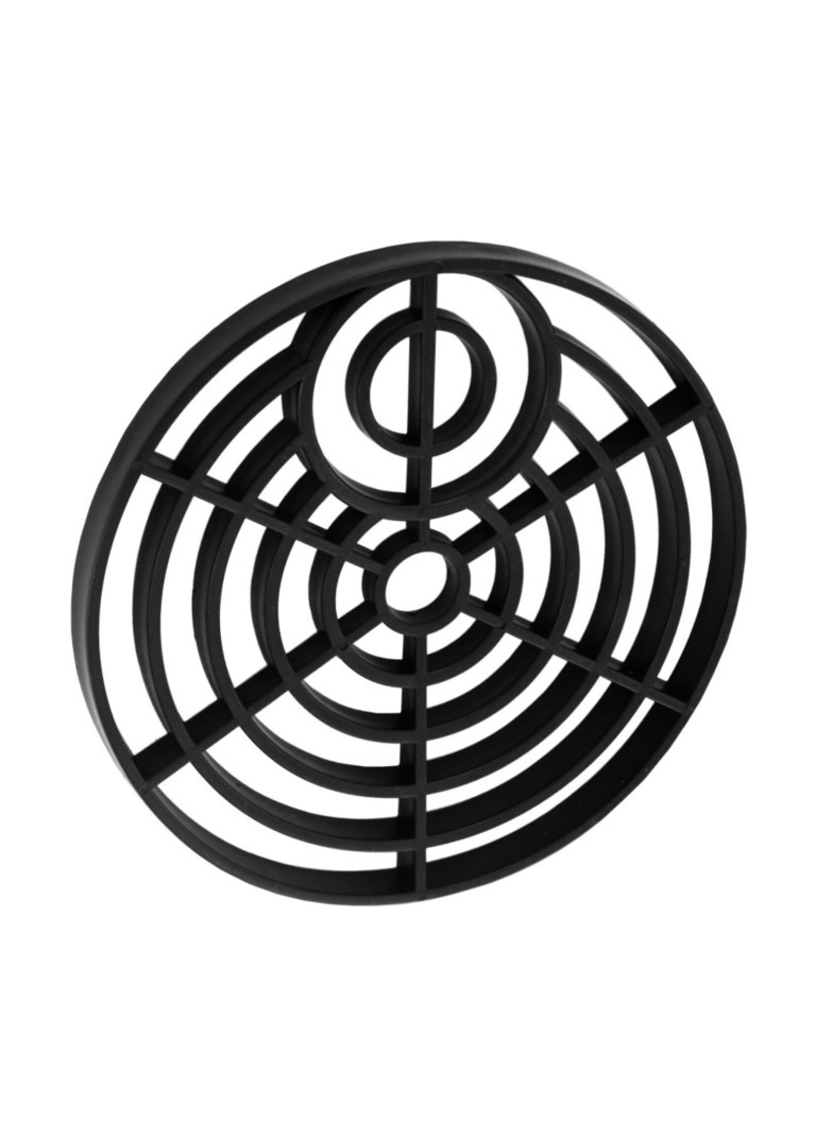 Securit Round Gulley Grids 150mm Black 2 Pack