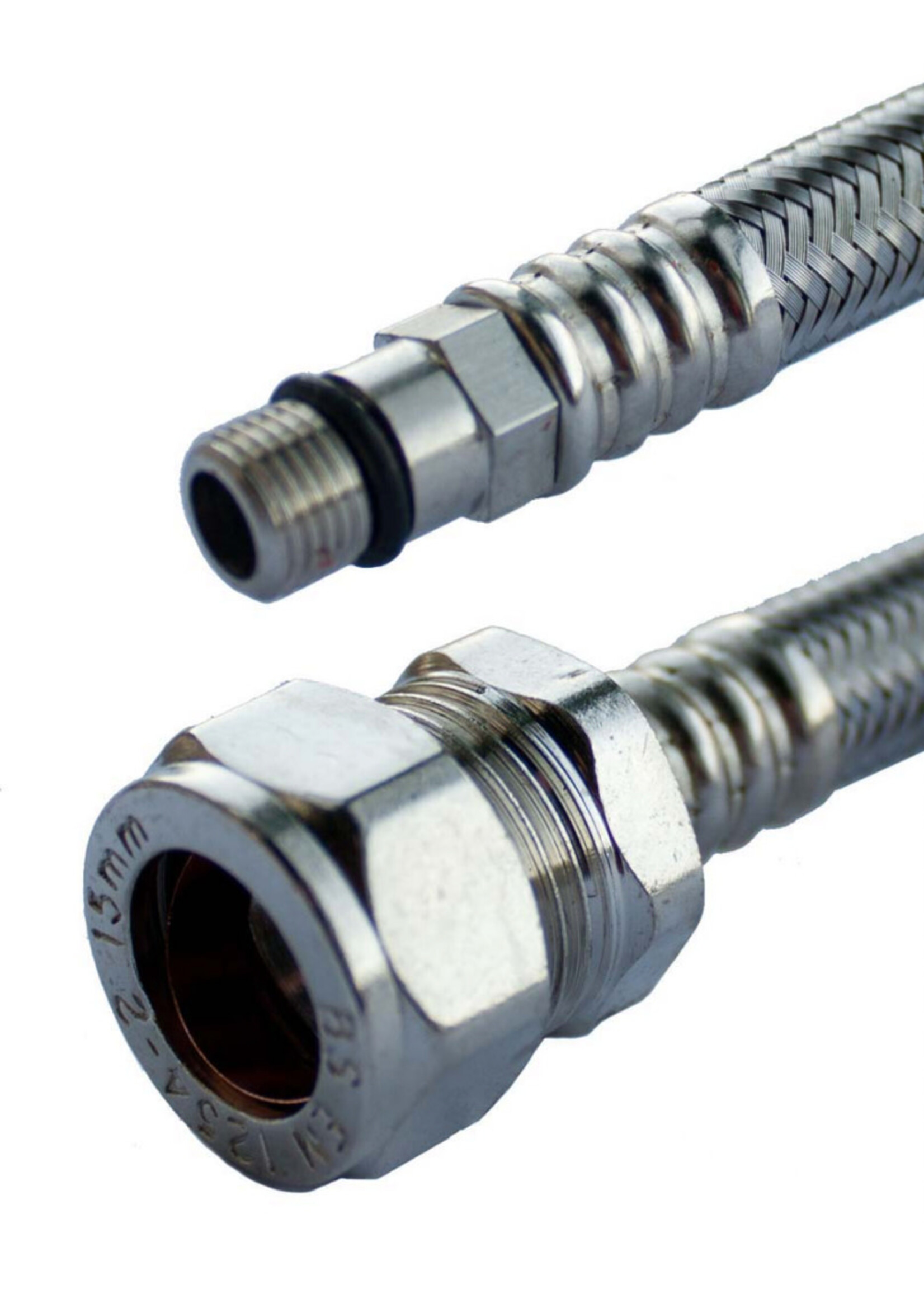 Oracstar Flexible Tap Connector Mono 15 x 12mm 2 Pack