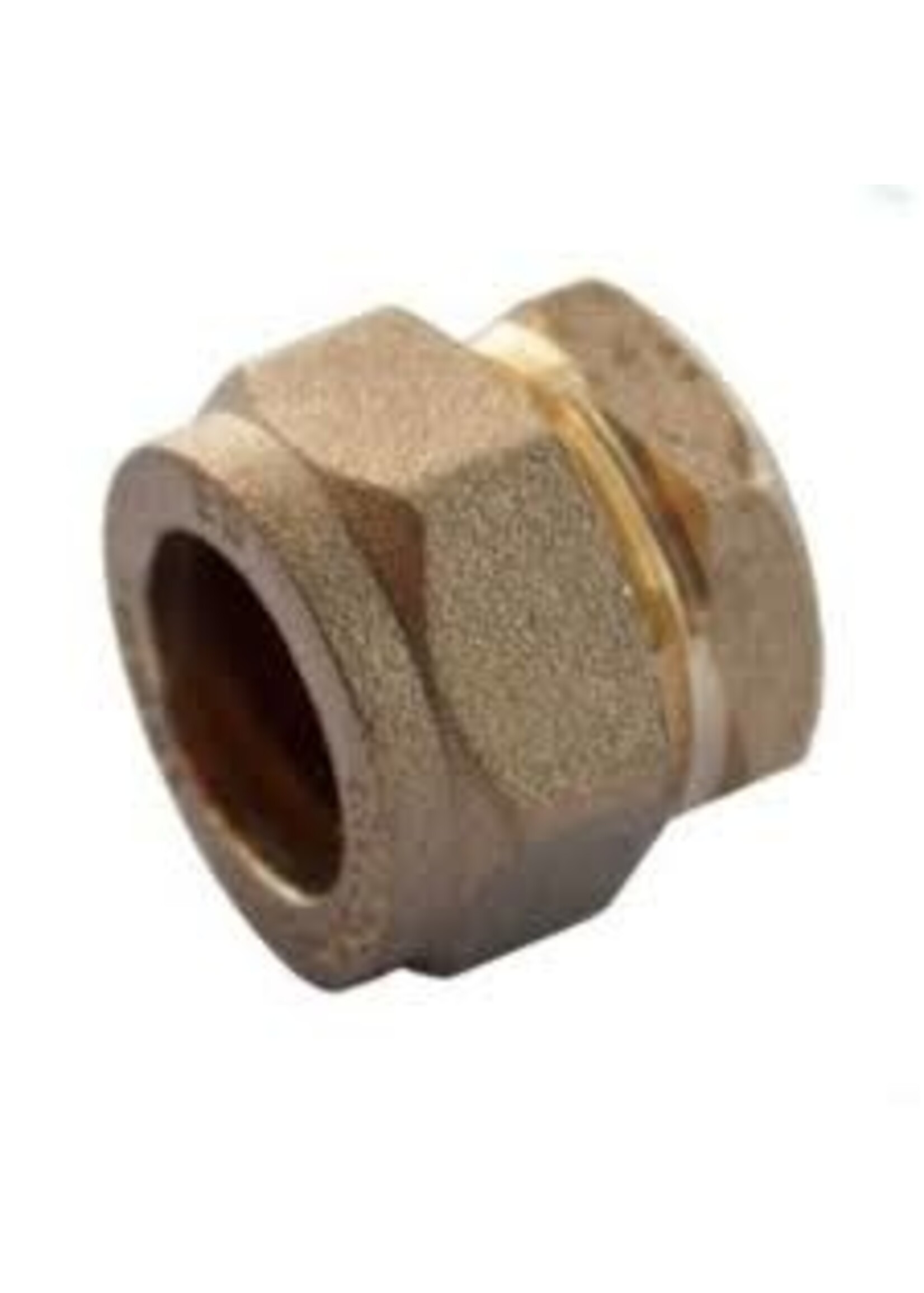 Securplumb WRAS Compression Stop End 15mm Brass
