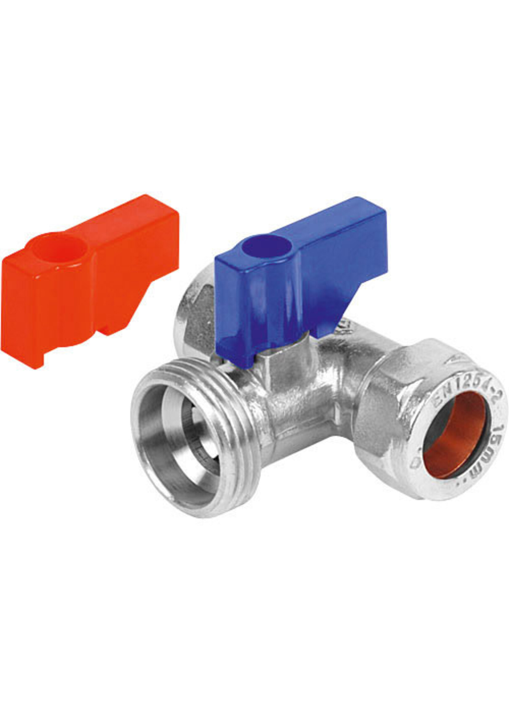 Securplumb Tee Washing Machine Tap 15mm x 3/4" Chrome