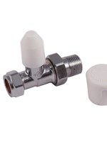 Securplumb Straight Radiator Valve 15mm Chrome