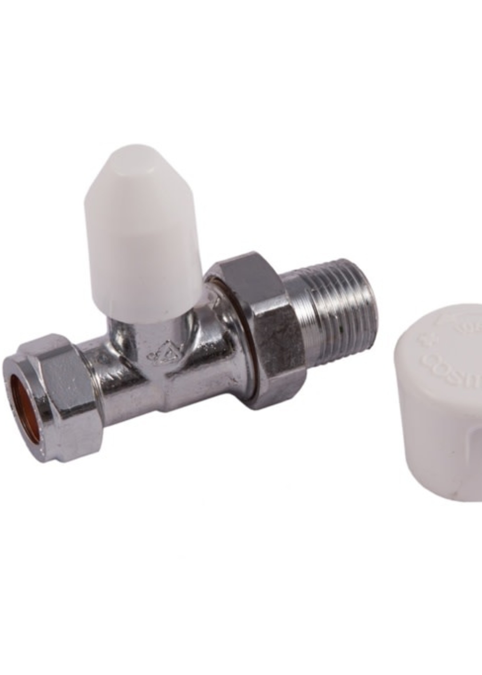 Securplumb Straight Radiator Valve 15mm Chrome