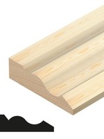 Ogee Architrave Pine (W)55mm (T)15mm (L)2400mm