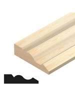 Ogee Architrave Pine (W)55mm (T)15mm (L)2400mm