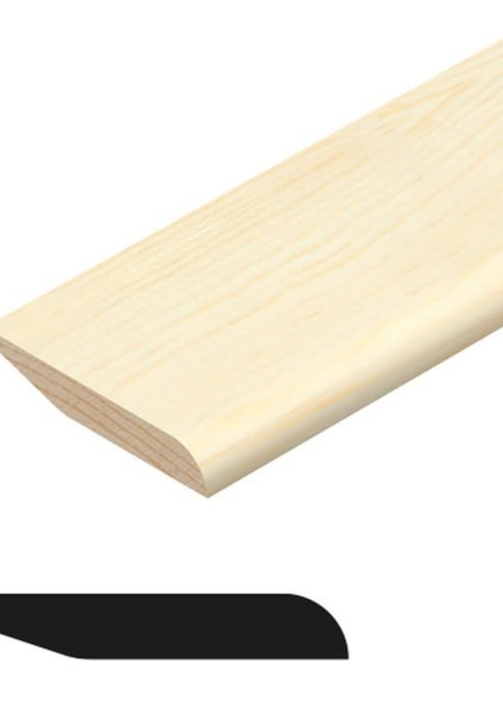 Pencil Round / Chamfered Pine Skirting (W)94mm x (T)15mm x (L)2400mm