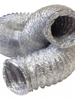 Manrose Manrose Aluminium  Flexible Ducting with Clip (W)100mm (L)3m