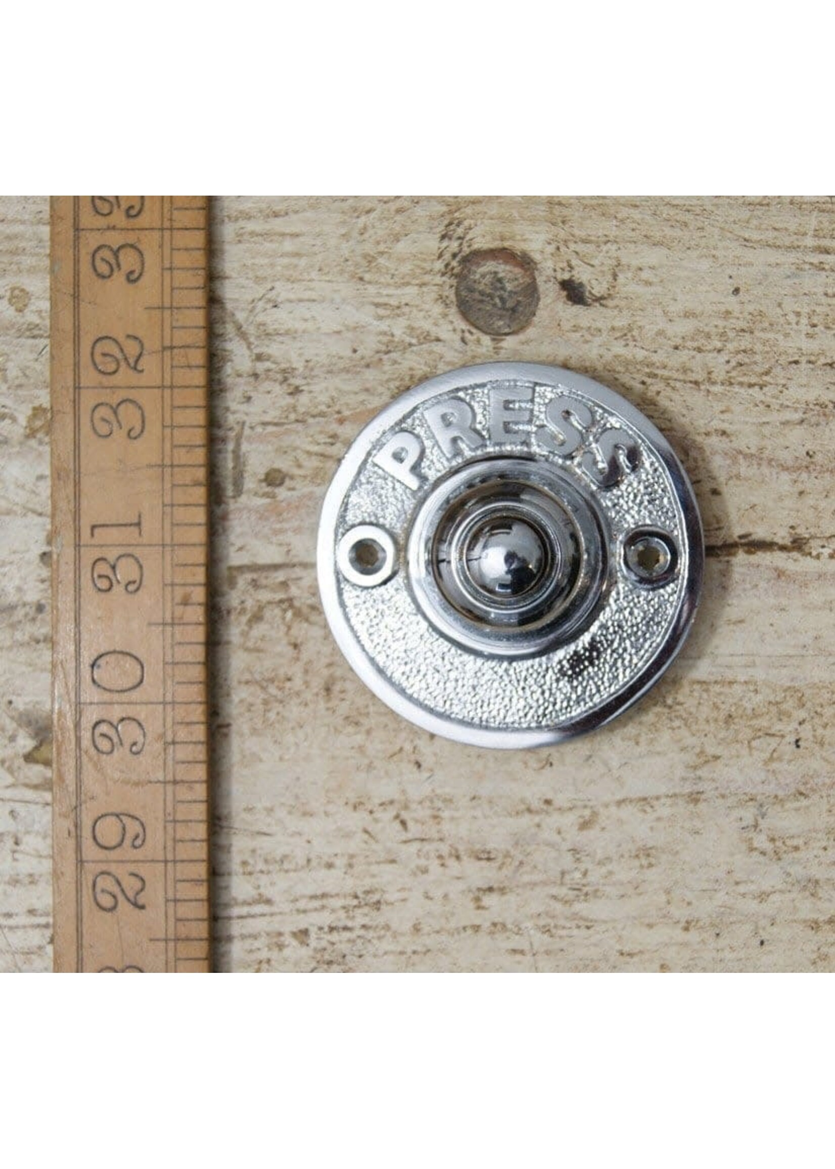 Cottingham Collection ‘Press’ Round Bell Push Chrome