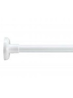 Croydex L-Shaped Telescopic Shower Curtain Rod - White