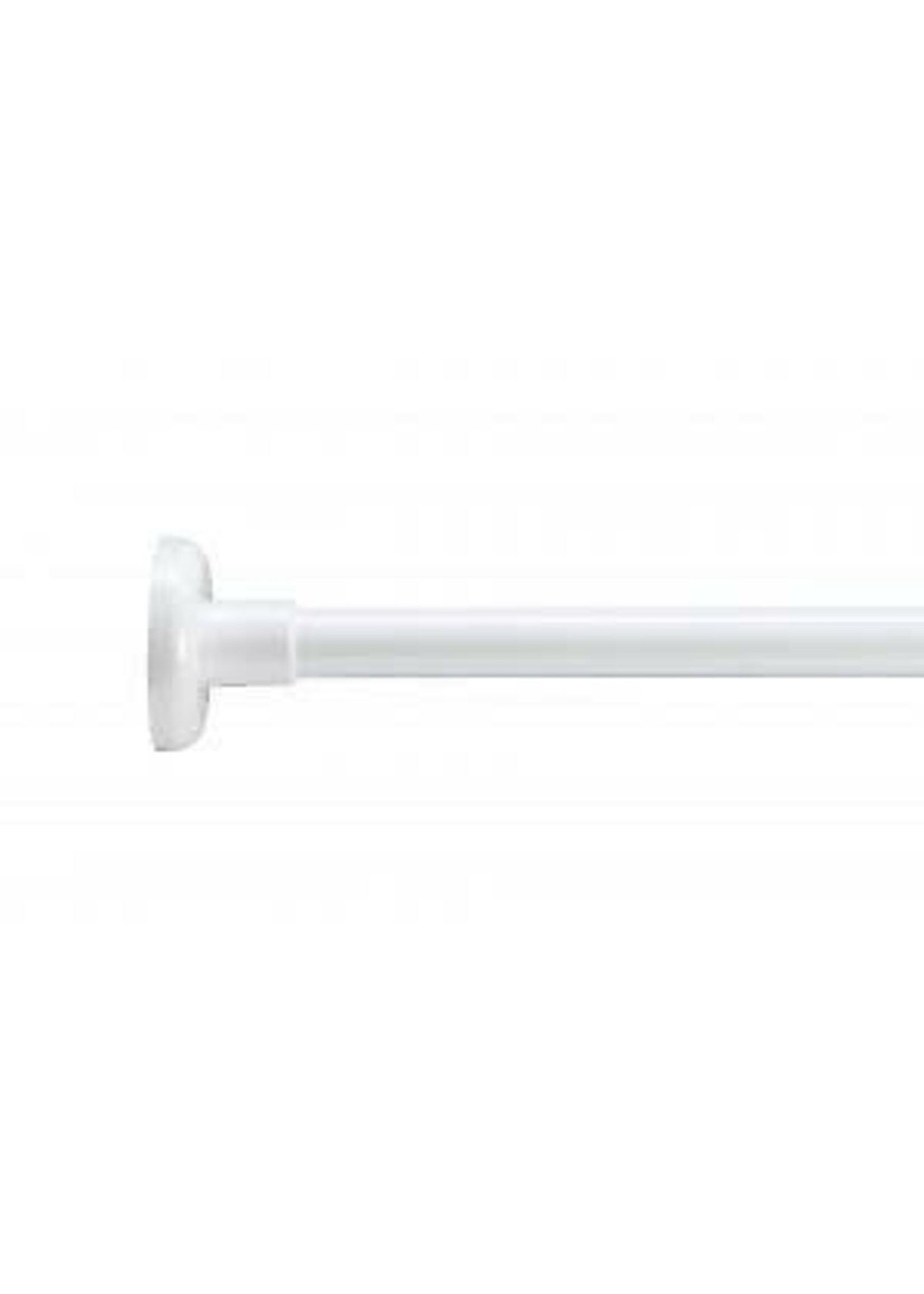 Croydex L-Shaped Telescopic Shower Curtain Rod - White