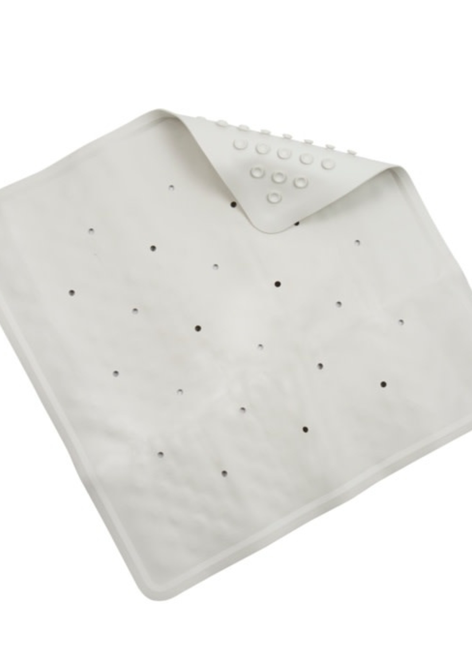 Croydex Basics Rubber Shower Mat - White