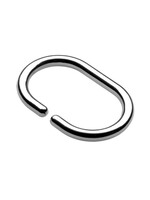 Croydex Shower Curtain ‘C’ Rings - Chrome