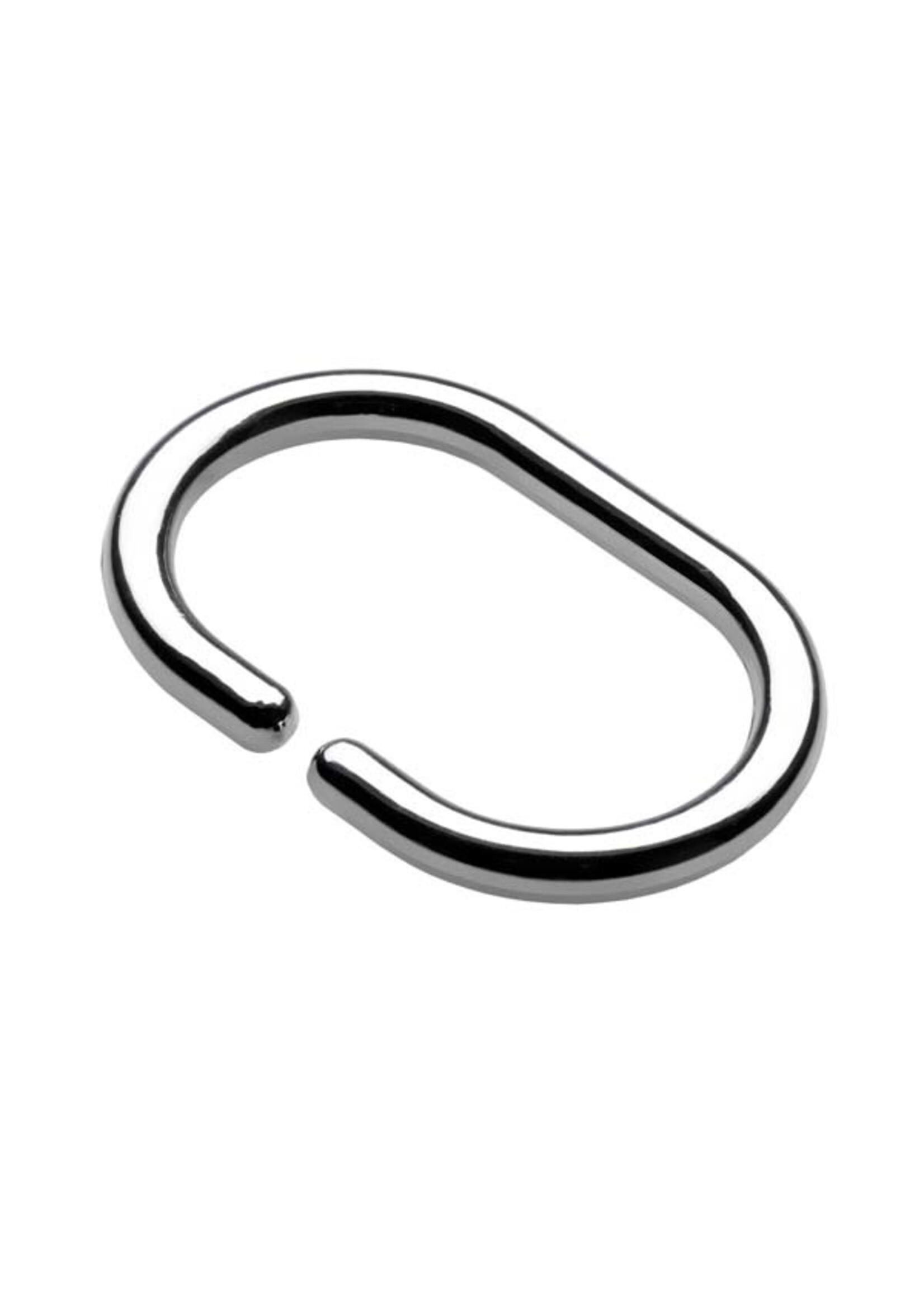 Croydex Shower Curtain ‘C’ Rings - Chrome