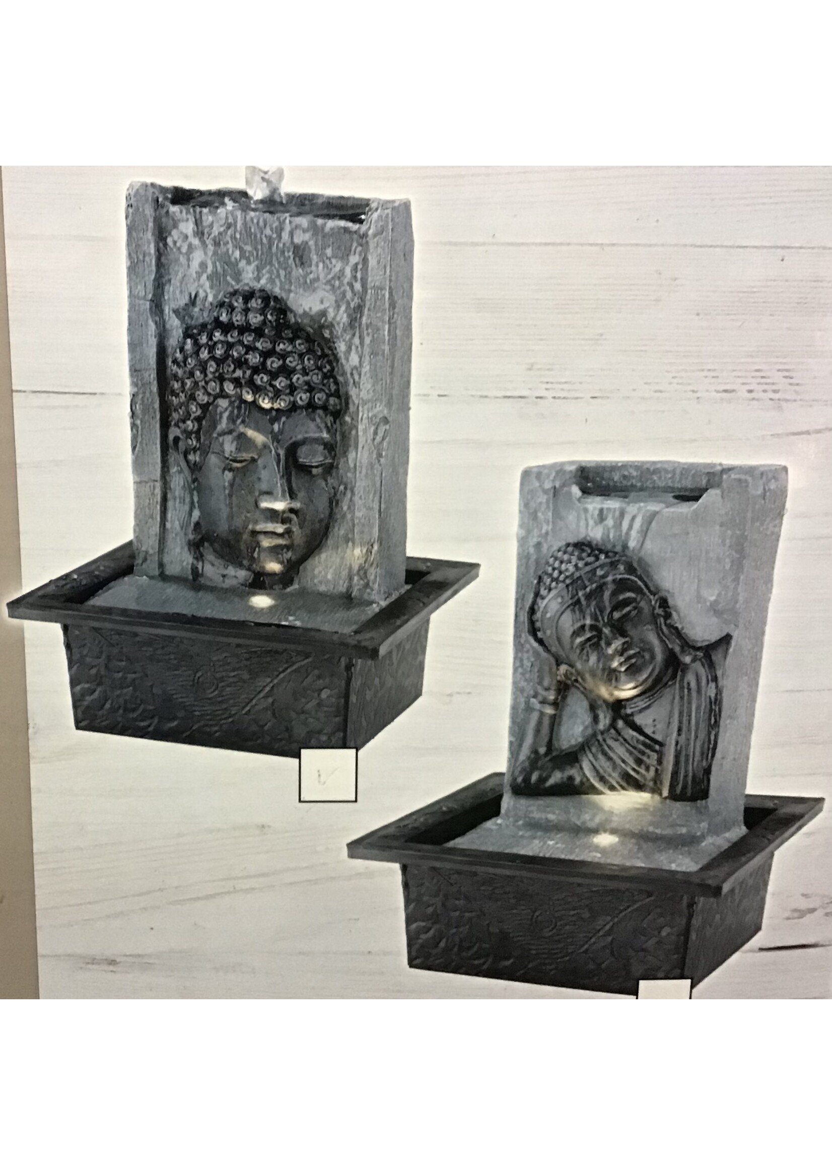 Kaemingk Buddha fountain 21 x 18 x 27cm 2 designs