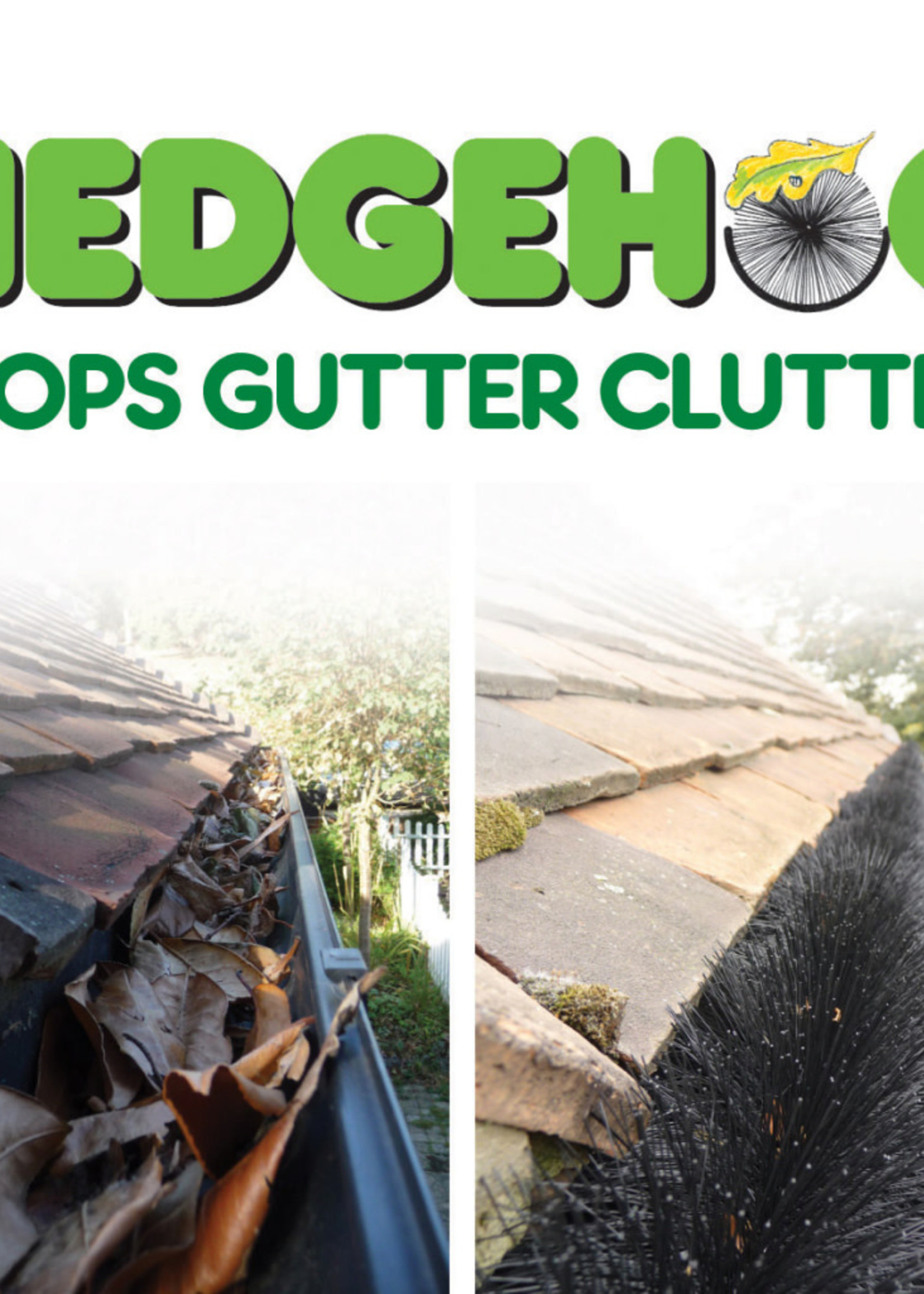 Easy Innovations Hedgehog Gutter Brush 4m x 100mm