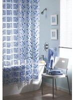 Blue Canyon Blue Canyon Peva Shower Curtain - Mosaic Blue