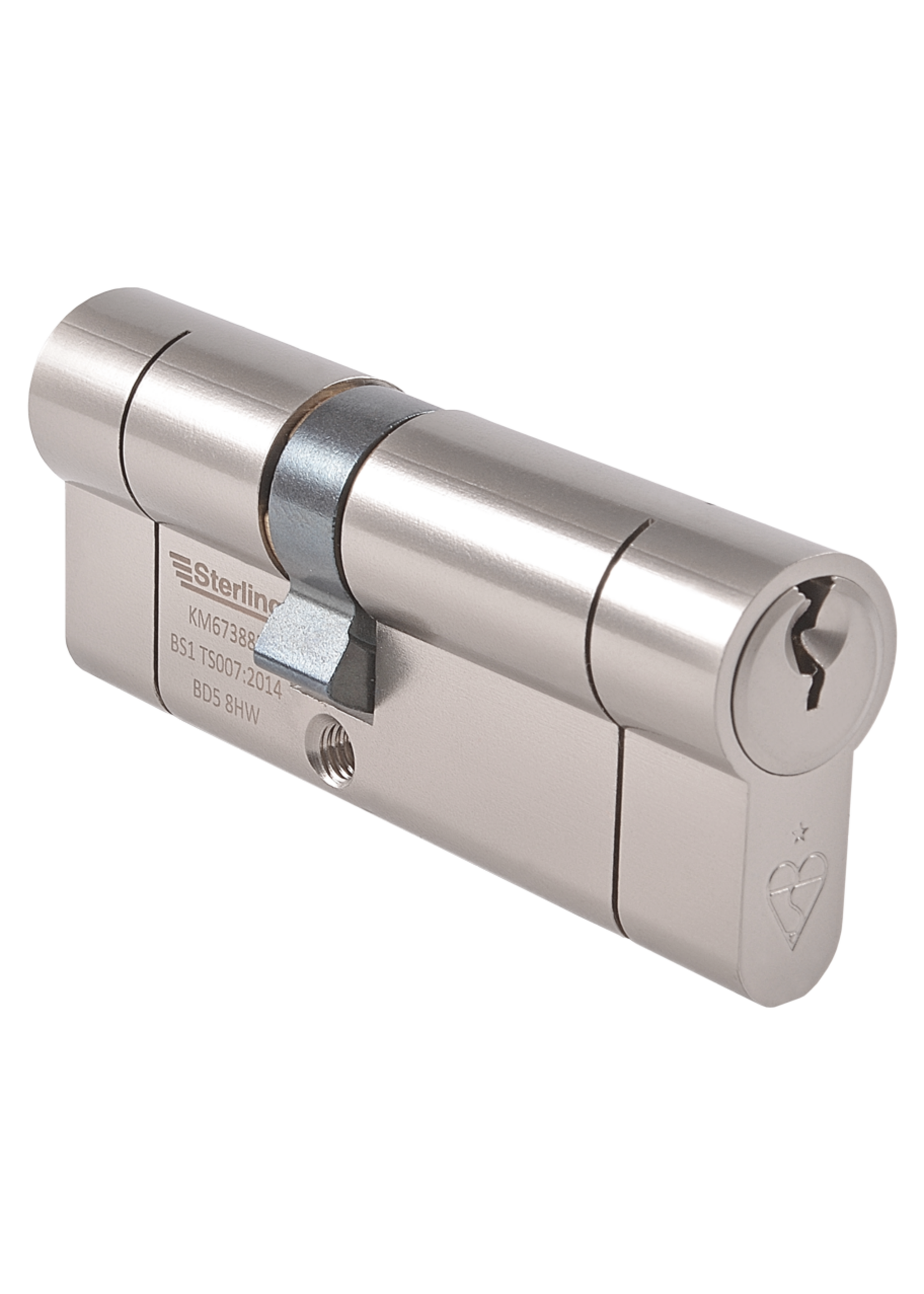 Sterling 1* Euro Cylinder Lock 45mm x 55mm Nickel