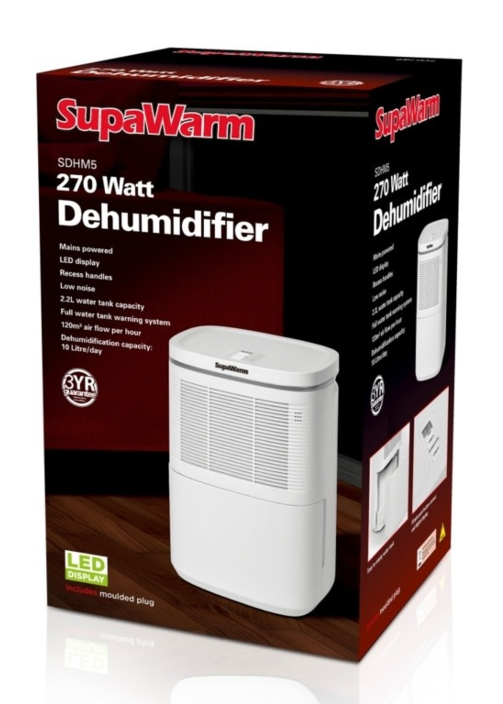 SupaWarm SupaWarm Dehumidifier Size: 274(w) x 258(d) x 484mm(h)