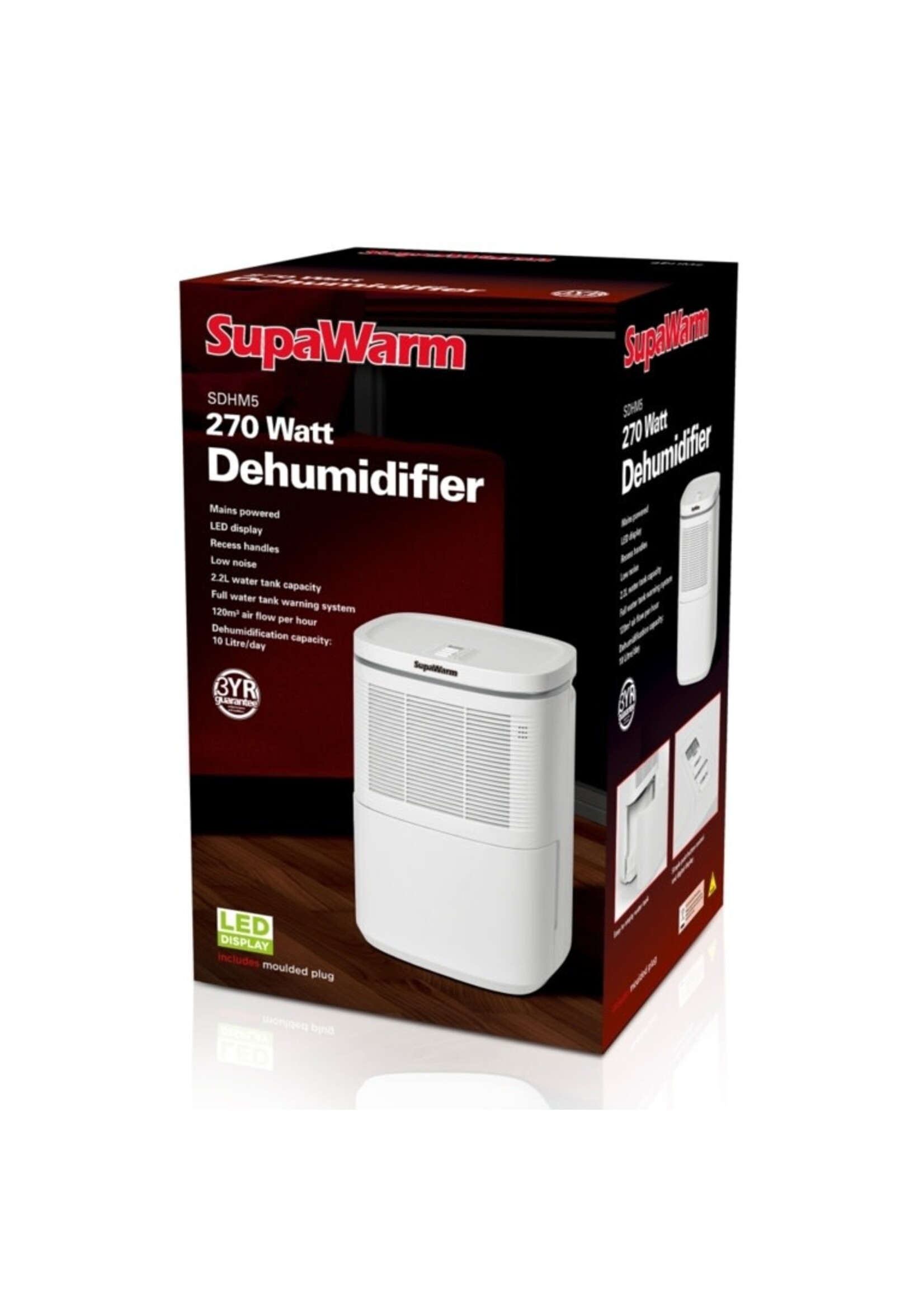 SupaWarm SupaWarm Dehumidifier Size: 274(w) x 258(d) x 484mm(h)