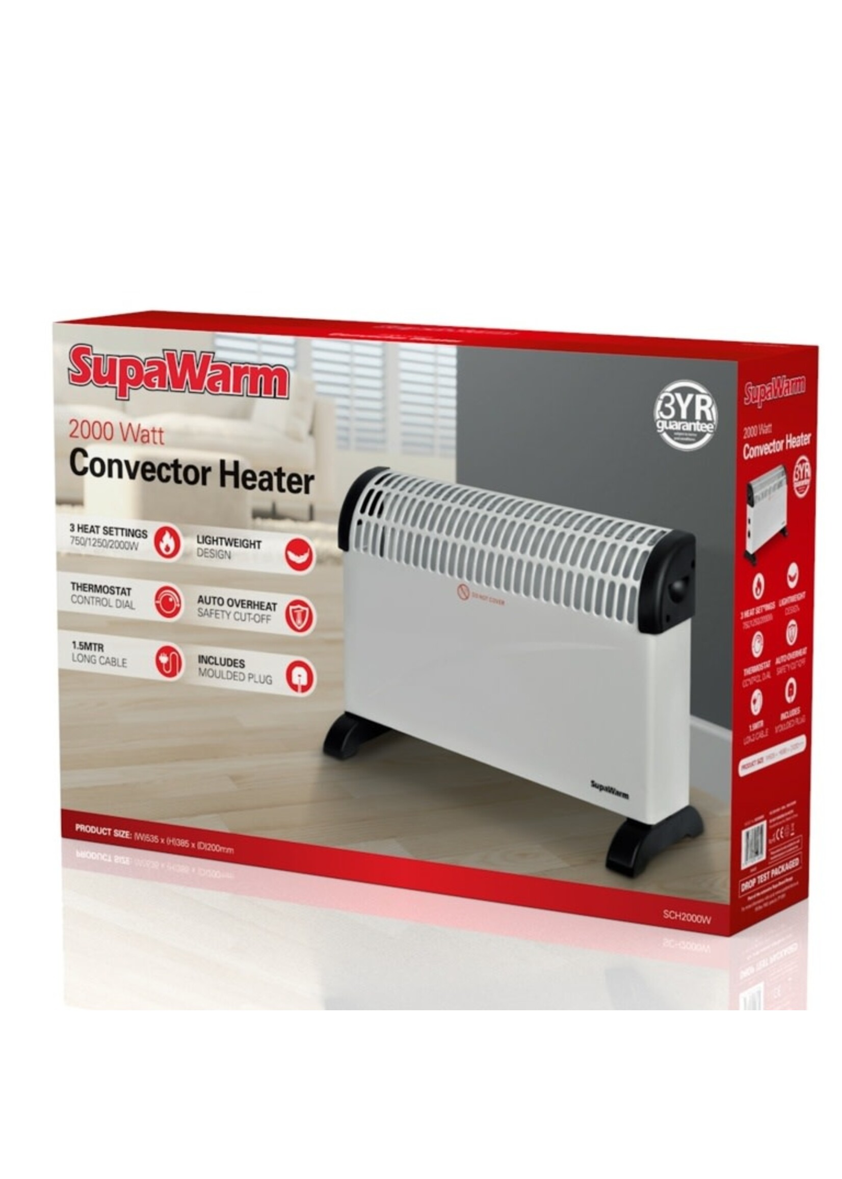 SupaWarm SupaWarm Convector Heater 2000w