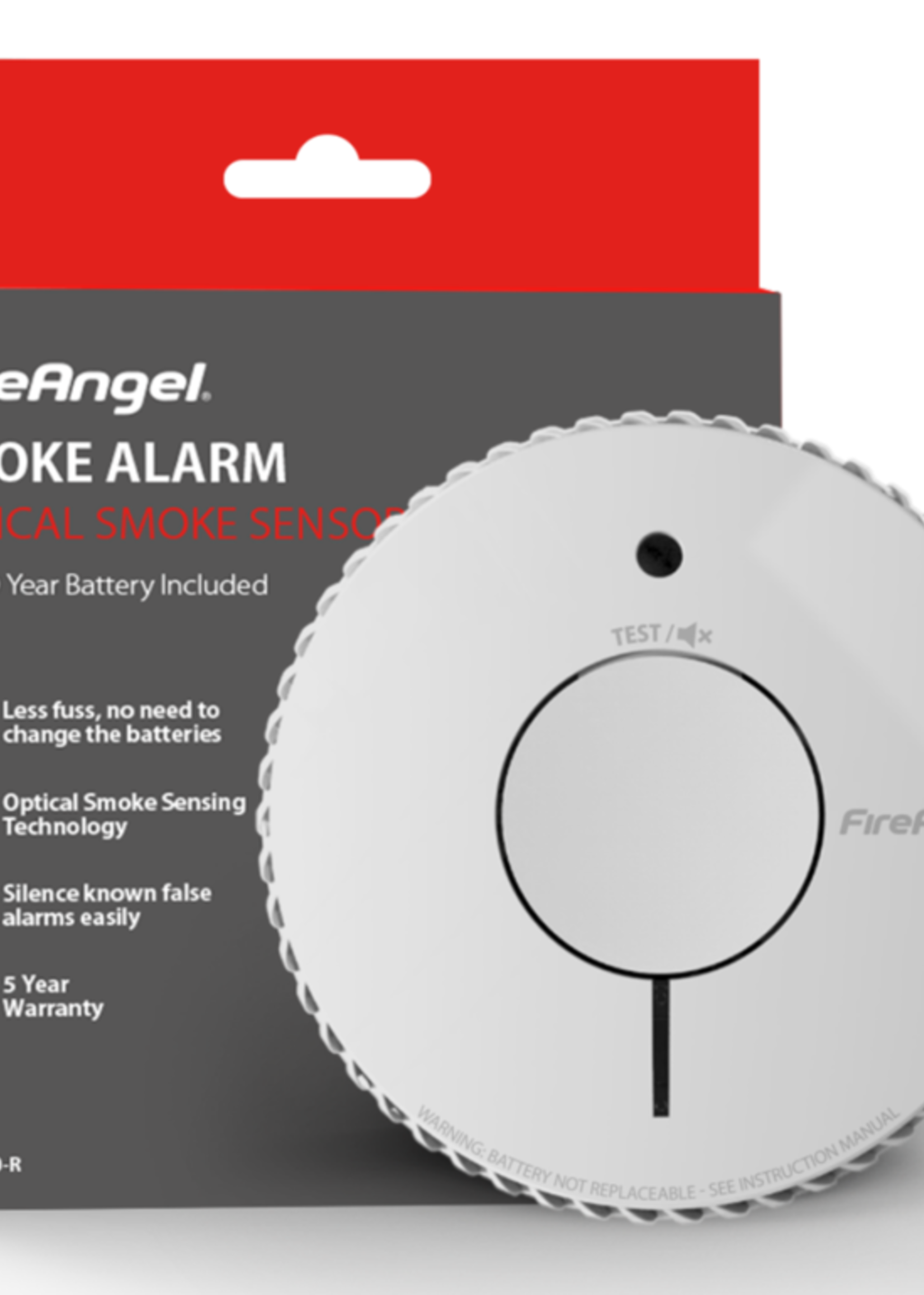 FireAngel Fire Angel Optical Smoke Alarm 10 Year Sealed