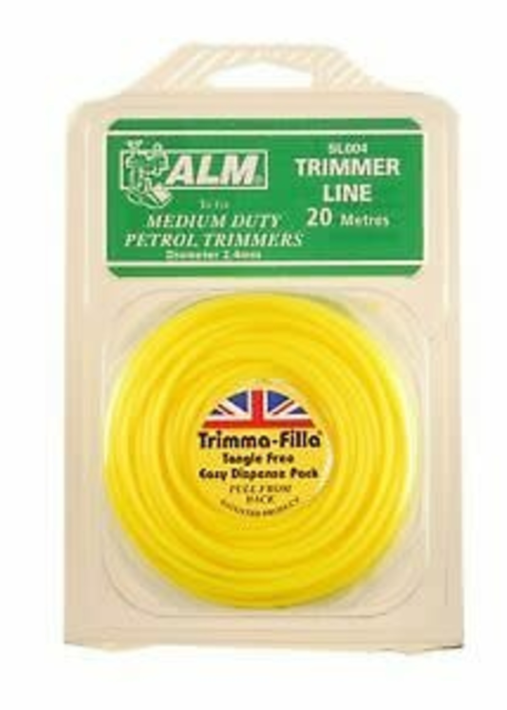 ALM LAWNMOWER SPARES ALM Trimmer Line - Yellow 2.4mm x 20m SL004