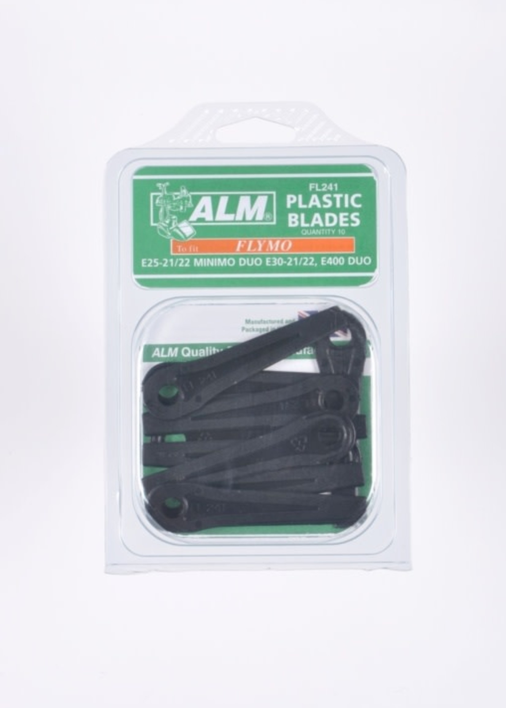 ALM LAWNMOWER SPARES ALM Plastic Blades with Small Hole Pack of 10 FL241