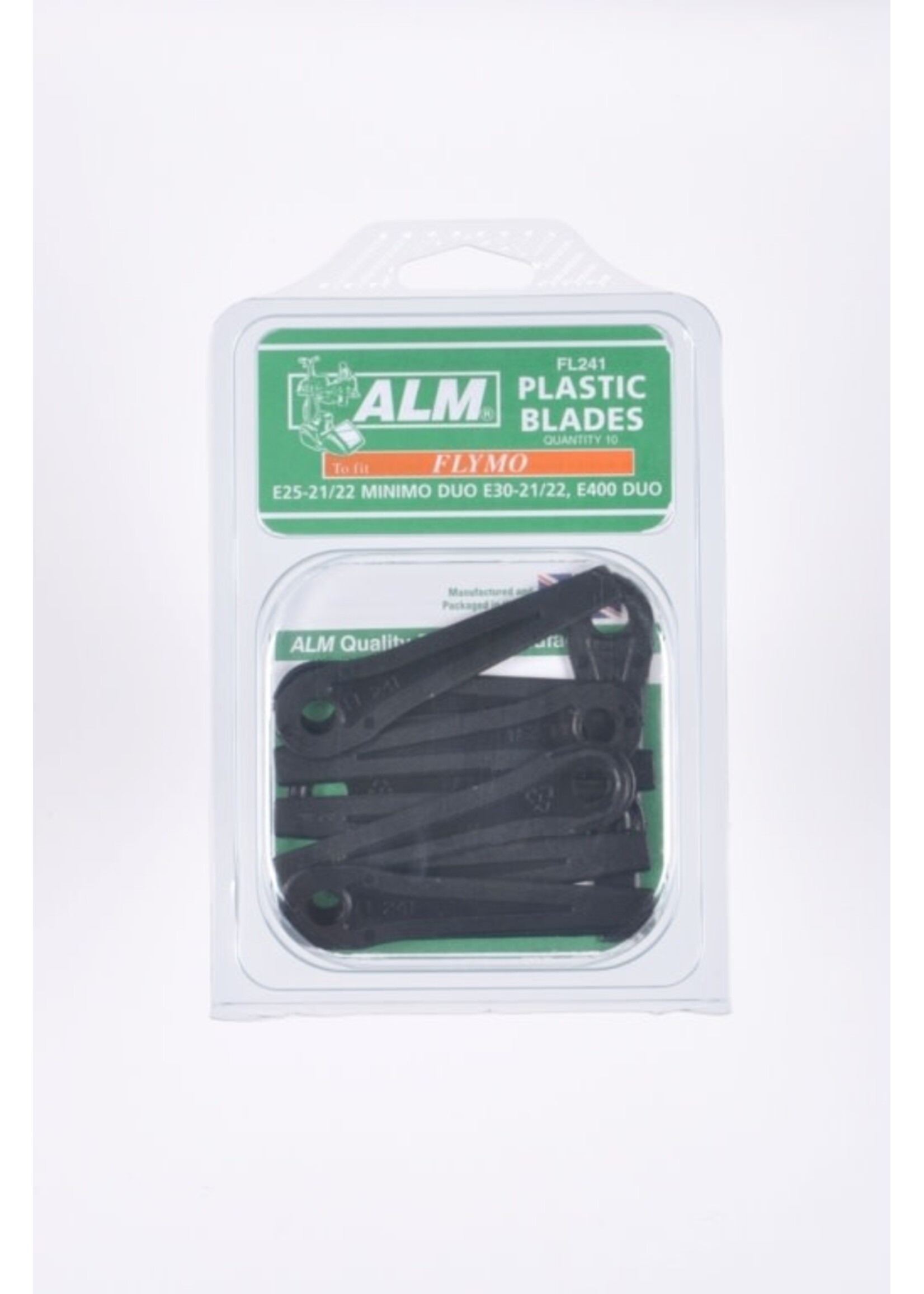 ALM LAWNMOWER SPARES ALM Plastic Blades with Small Hole Pack of 10 FL241