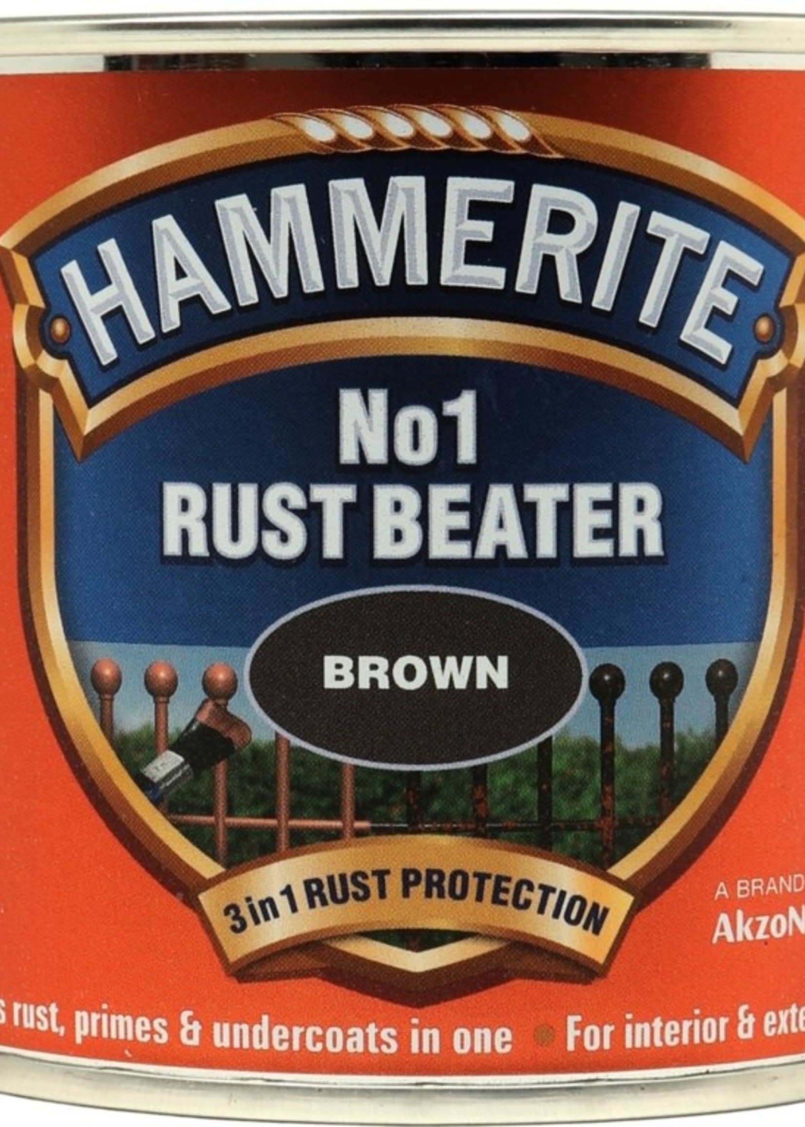 Hammerite (Akzo Nobel) Hammerite Dark Brown 250ml No1 Rust Beater