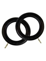 SupaDec SupaDec Curtain Rings Black 4 Pack
