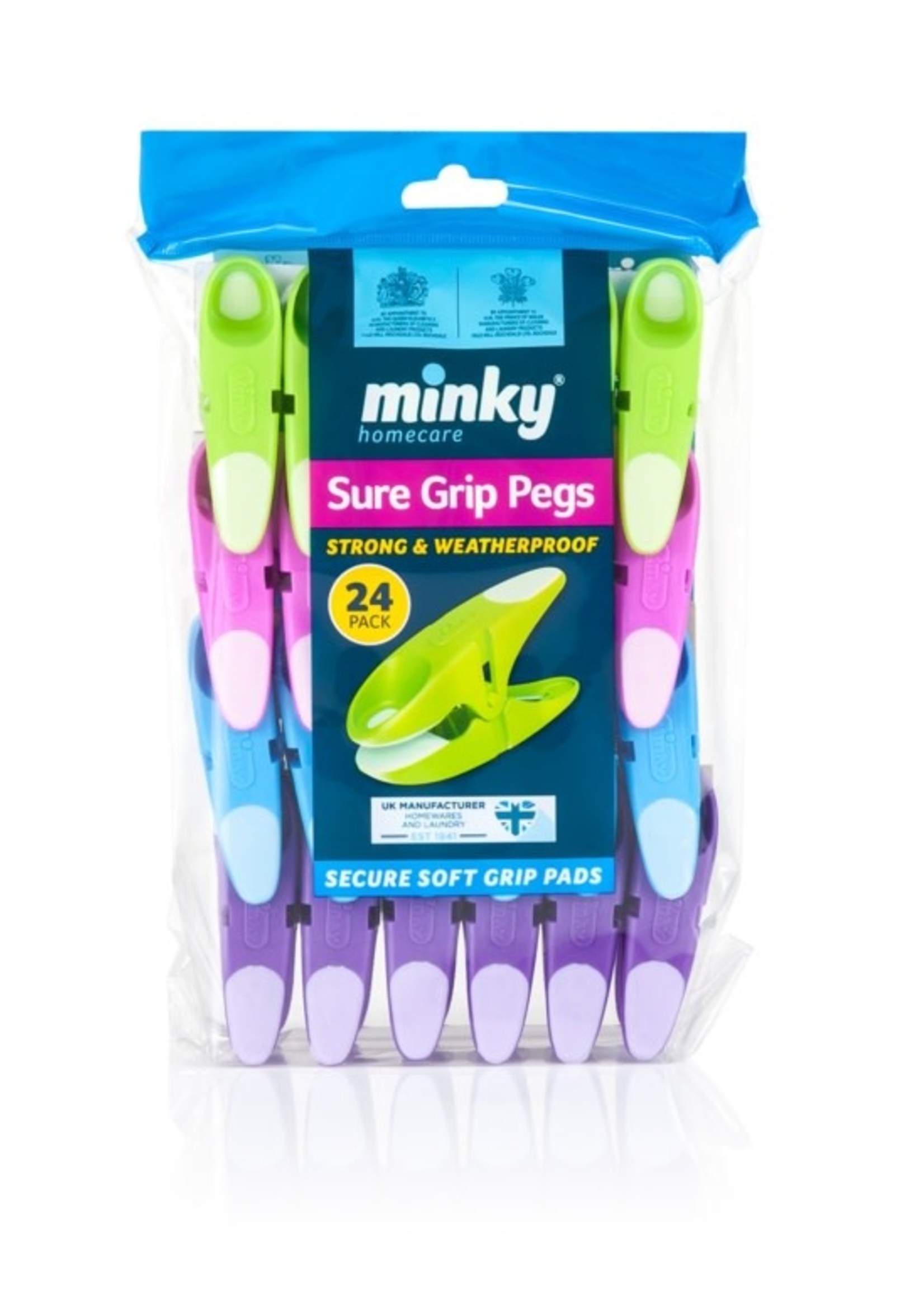 Minky Minky Sure Grip Weatherproof Pegs Pack 24