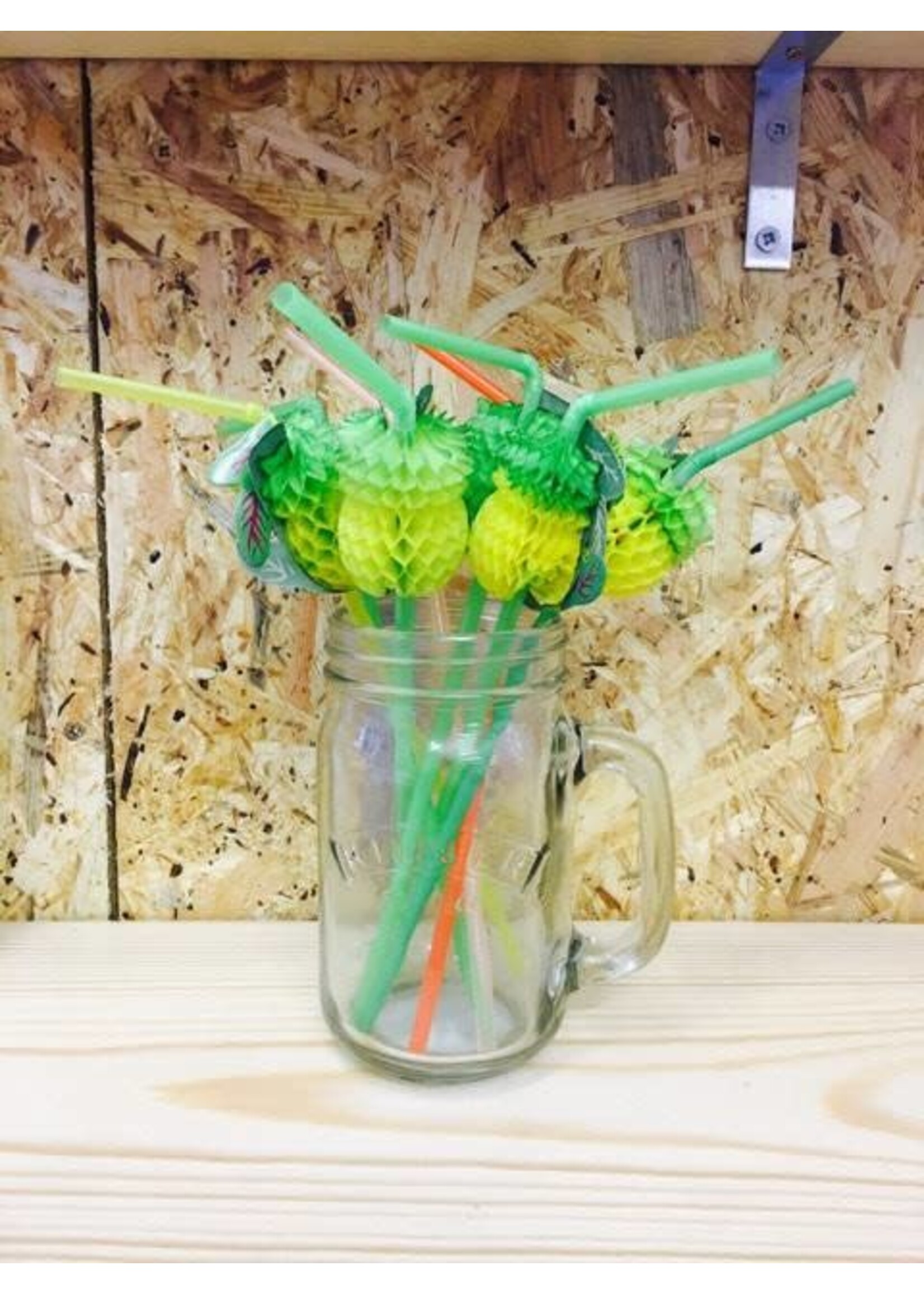 Decoris Pineapple or Flamingo Honeycomb Straws price is for one set
