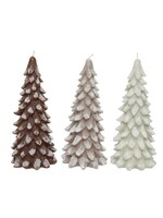 Decoris Tree Wax Candles - Cream, Brown, Light Brown  (price is for one)