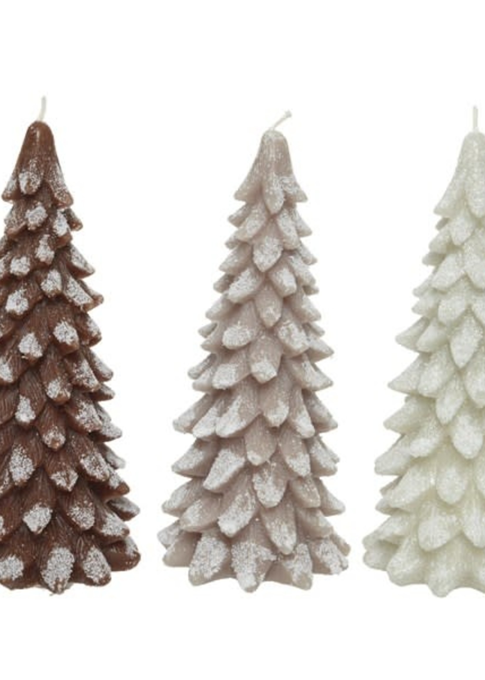 Decoris Tree Wax Candles - Cream, Brown, Light Brown  (price is for one)