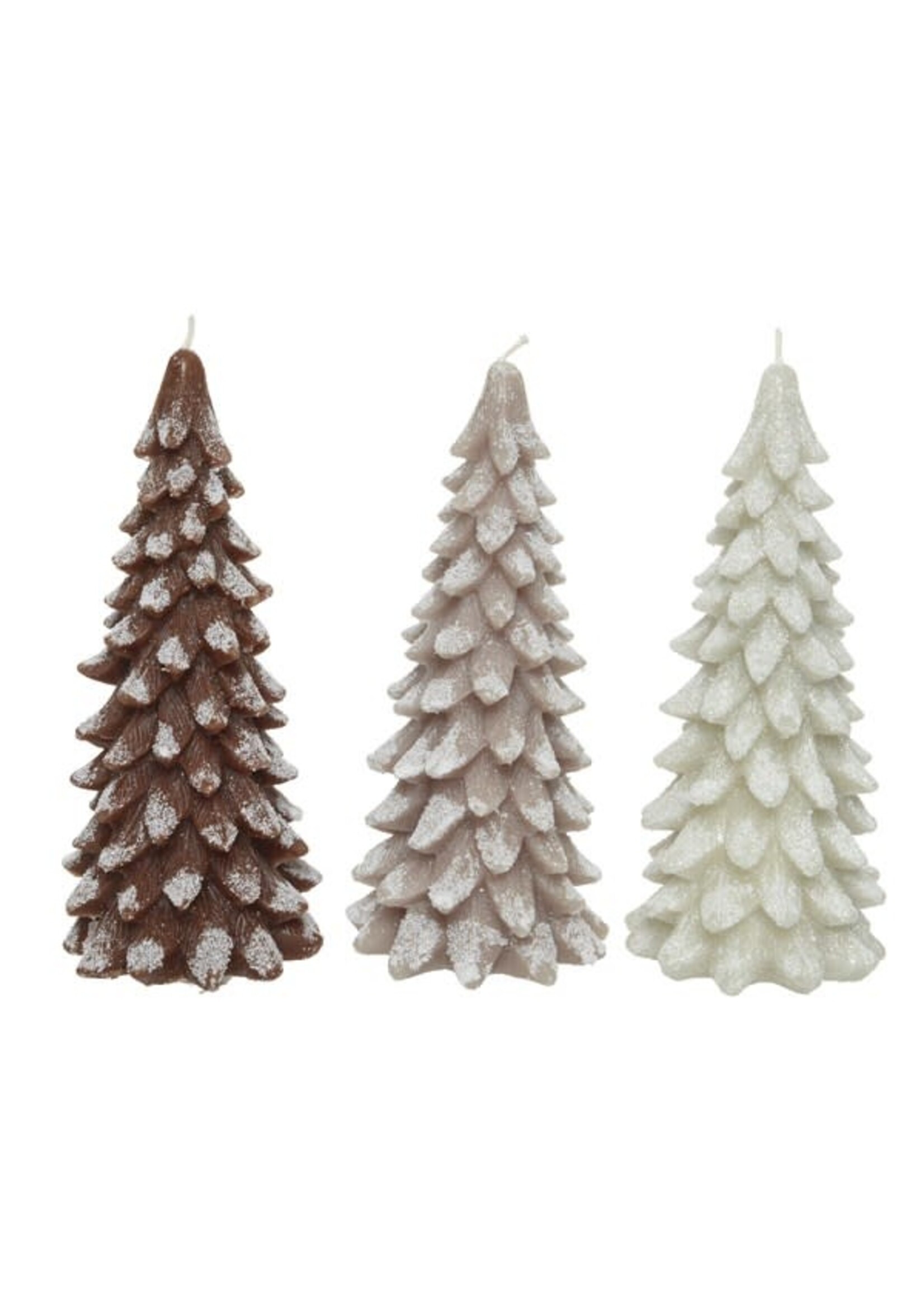 Decoris Tree Wax Candles - Cream, Brown, Light Brown  (price is for one)