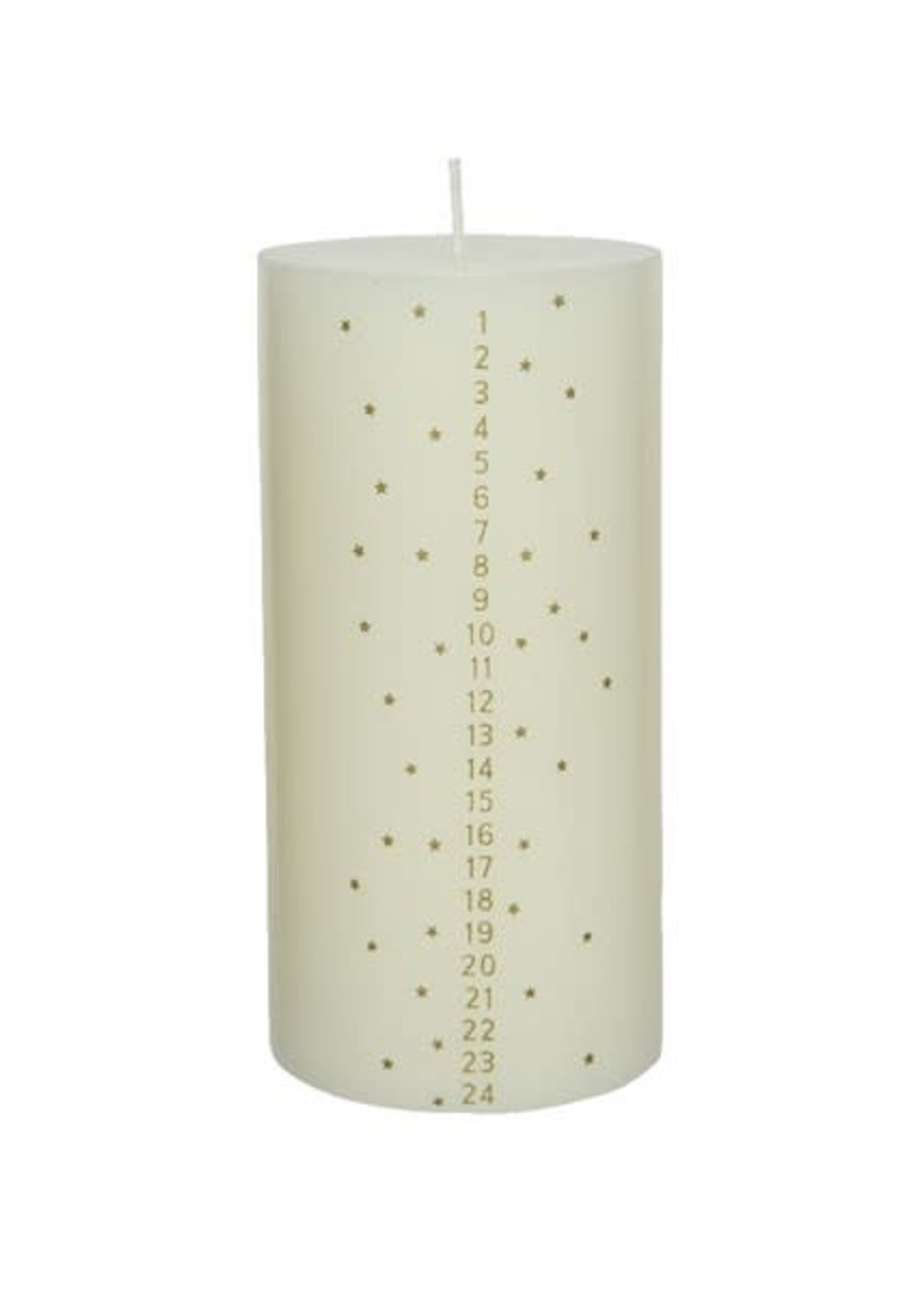 Decoris Advent Pillar Candle 7.5x15cm