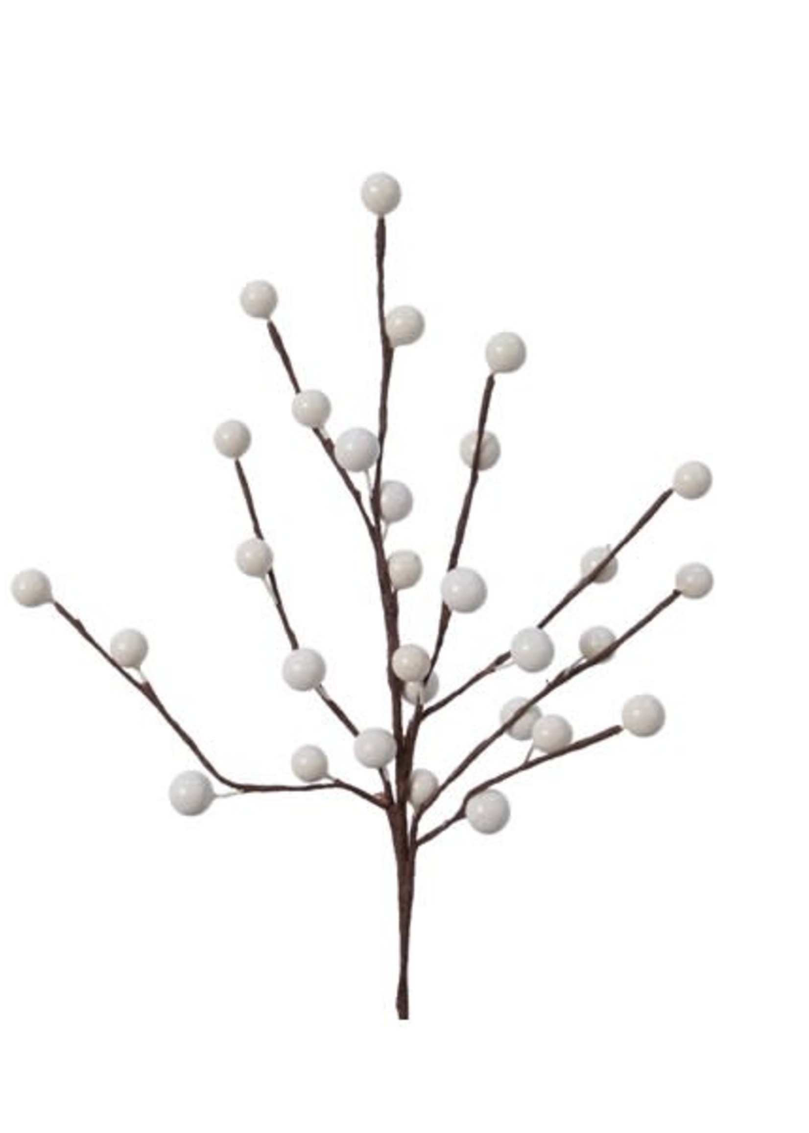 Decoris White Berries 26cm