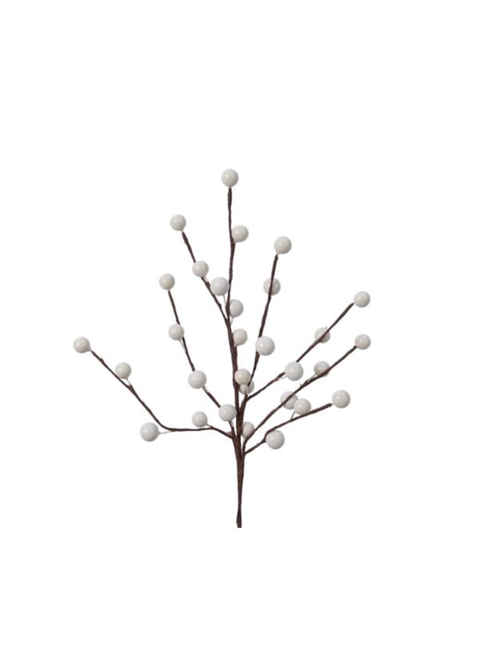 Decoris White Berries 26cm
