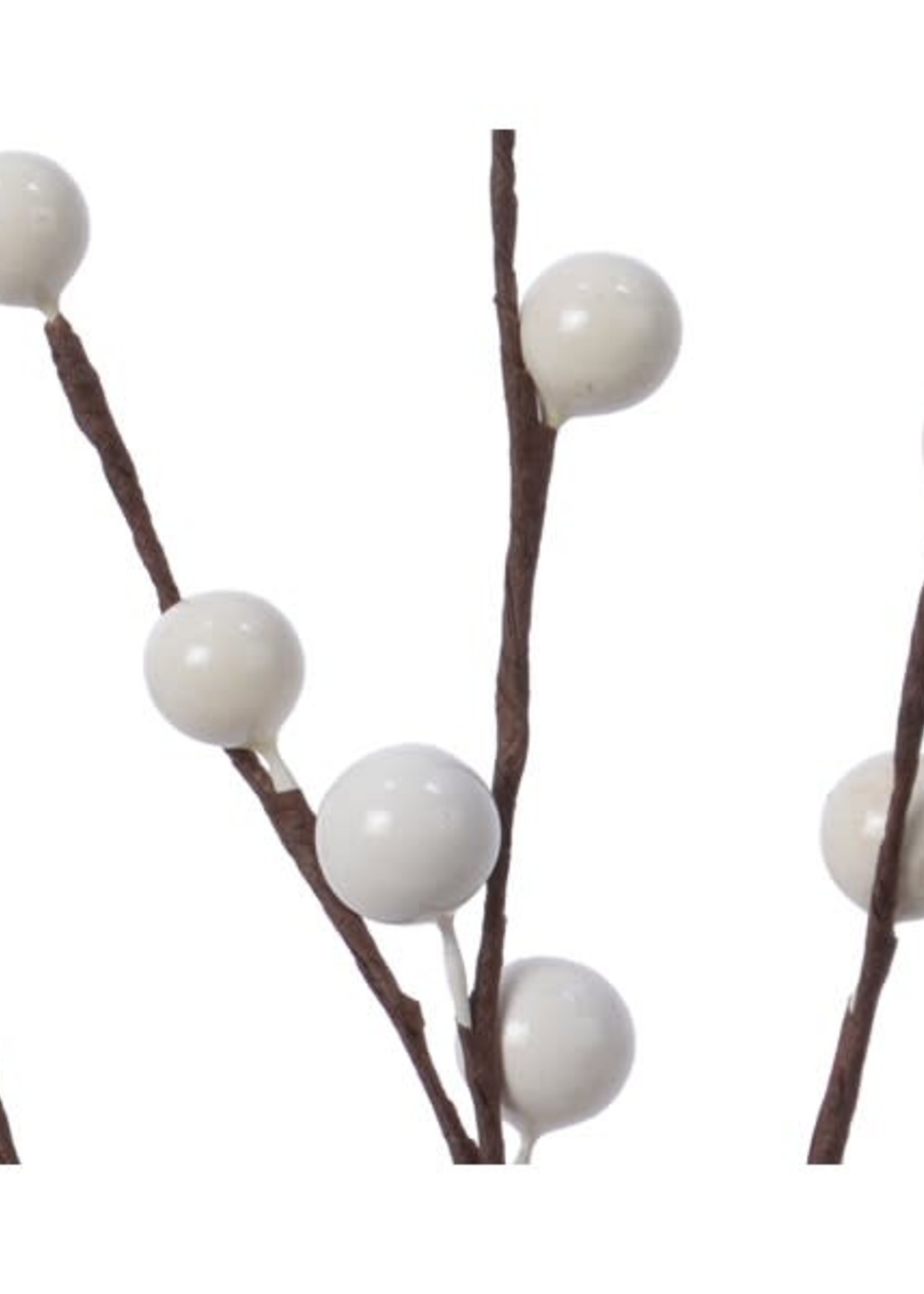 Decoris White Berries 26cm