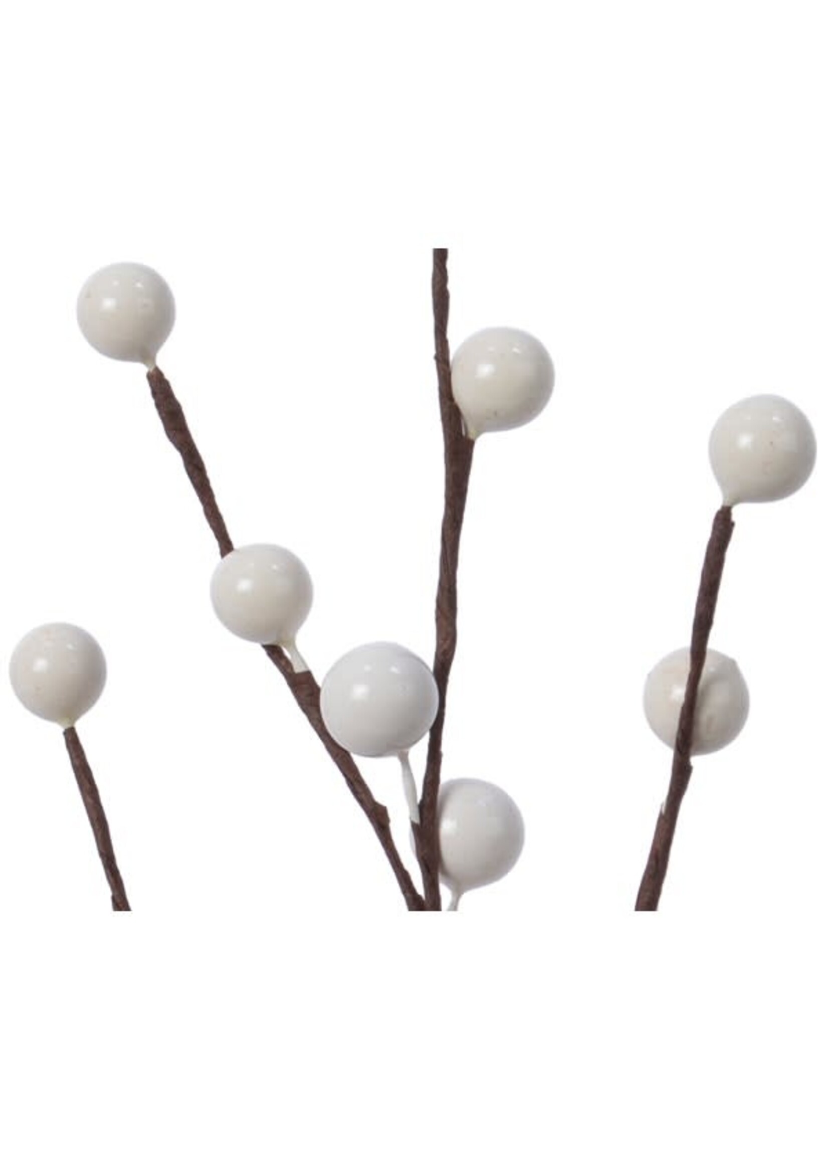 Decoris White Berries 26cm