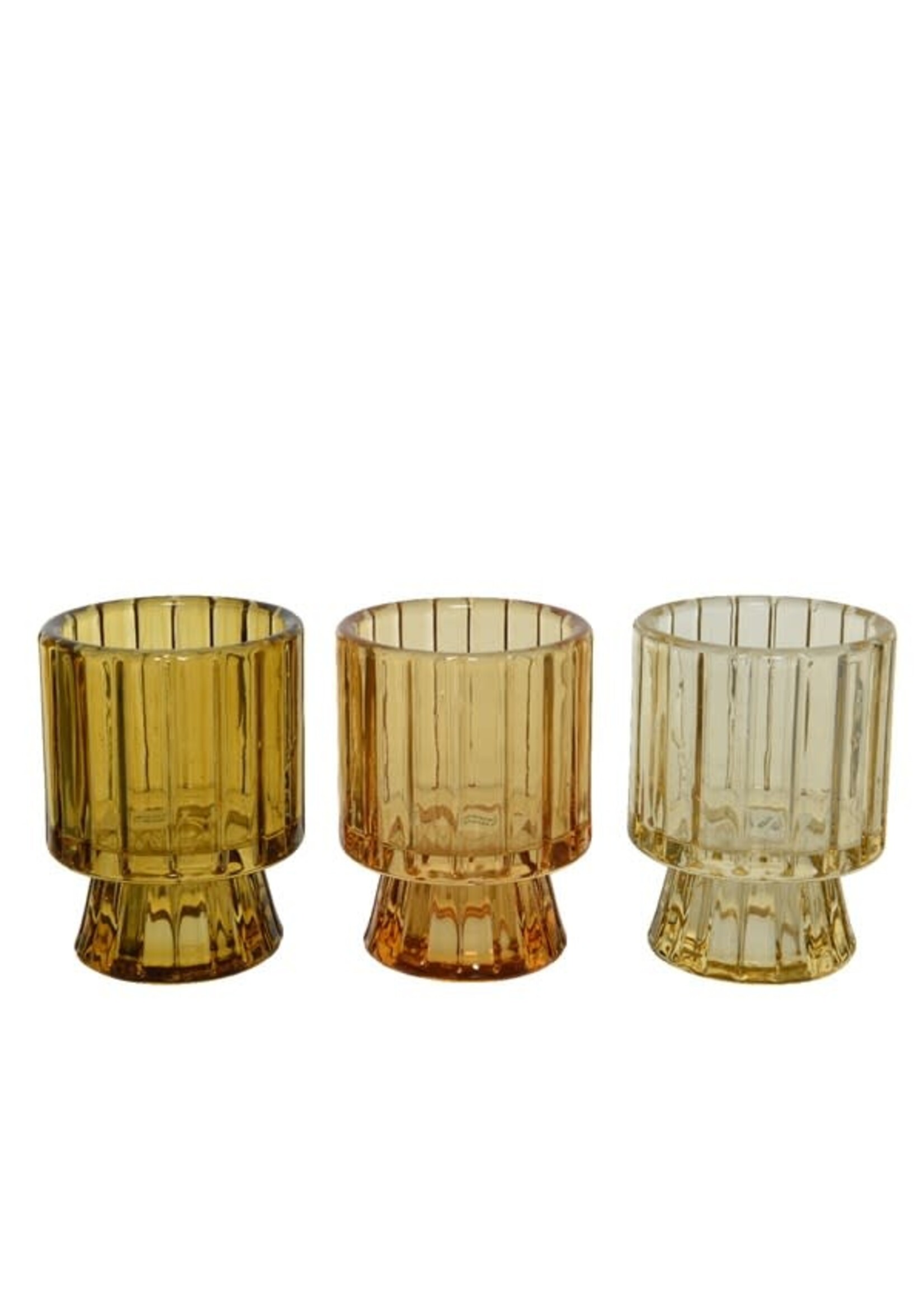 Decoris Glass Tealight Or Dinner Candle Holder ( price is for one )