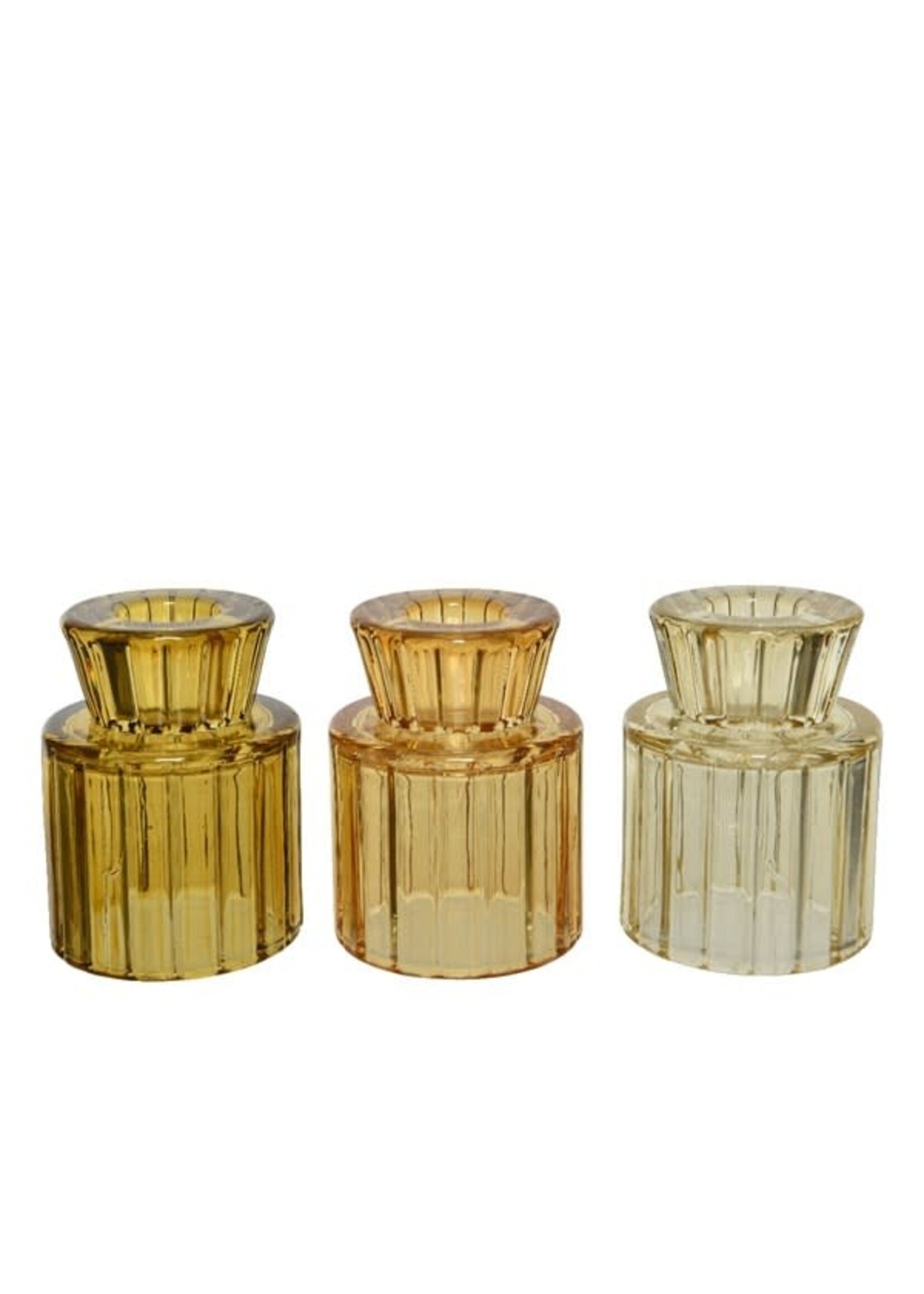 Decoris Glass Tealight Or Dinner Candle Holder ( price is for one )