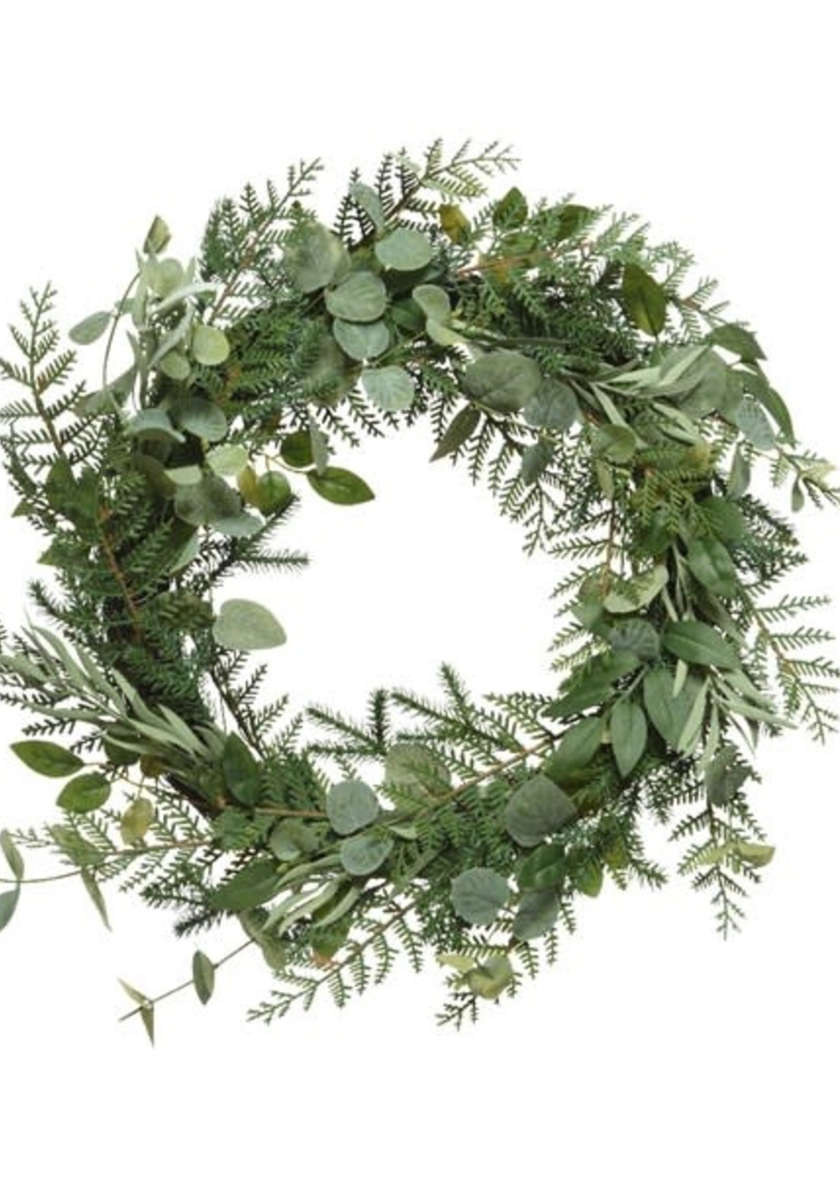 Decoris Mixed Foliage Wreath 40cm