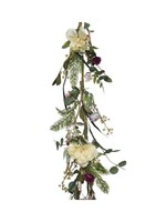 Everlands Cream  and Pinks Mixed Foliage Garland 150cm