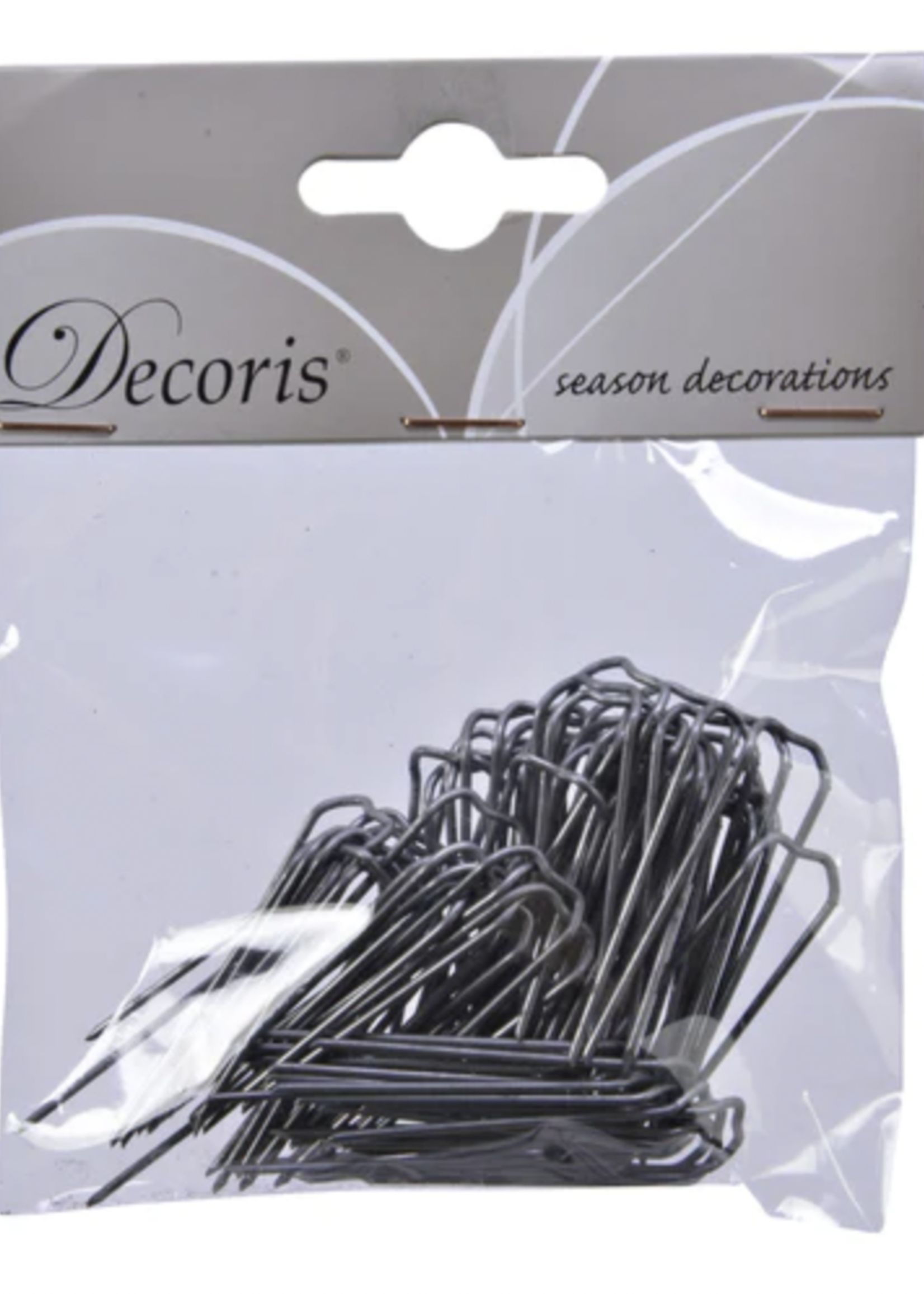Decoris Iron Staples For Wreath Making  4cm
